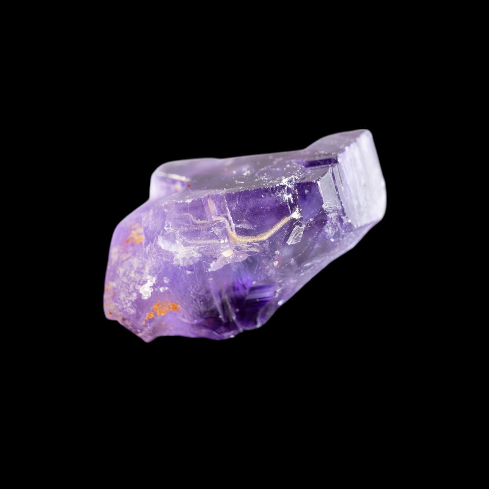 Berbes fluorite crystal, uv reactive purple fluorite from spain, raw cubic fluorite, small mineral gift, crystal for collection or display - Image 4