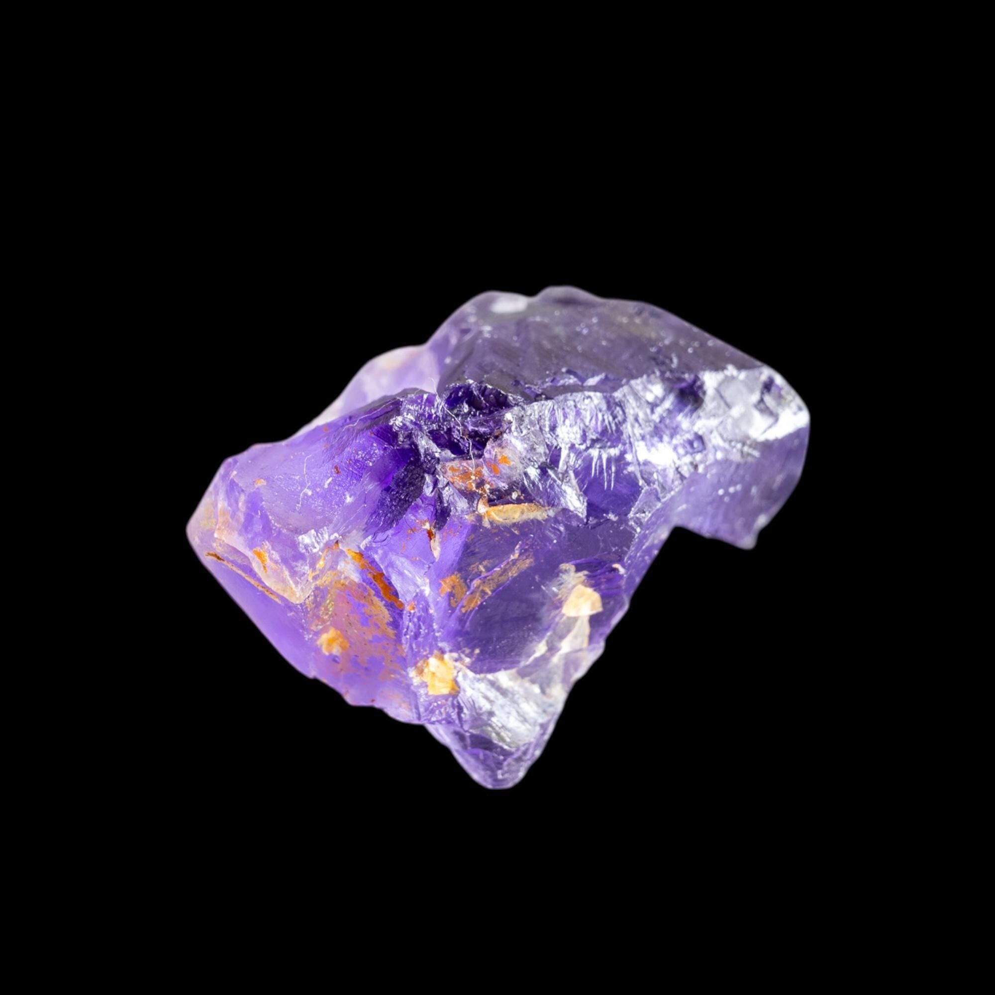 Berbes fluorite crystal, uv reactive purple fluorite from spain, raw cubic fluorite, small mineral gift, crystal for collection or display - Image 5