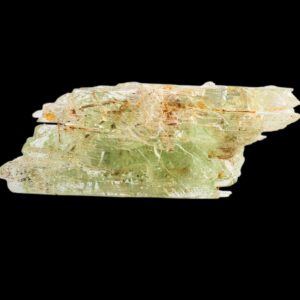 Green hiddenite crystal, natural hiddenite from north carolina, rare collector’s mineral, gift for mineral enthusiasts, spodumene variety