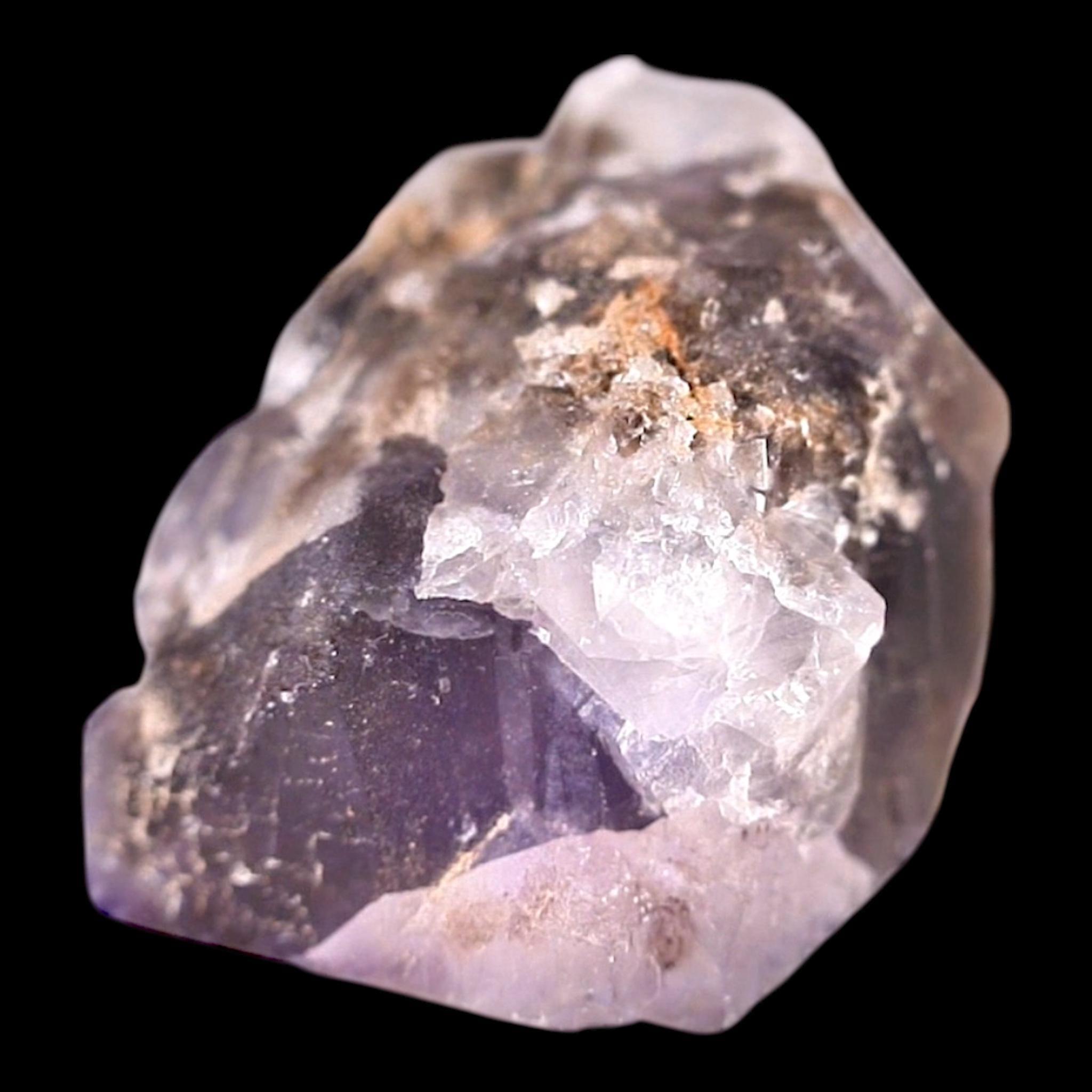 Etched fluorite crystal from pakistan raw purple fluorite with calcite natural mineral specimen cubic healing crystal for collectors - Image 3