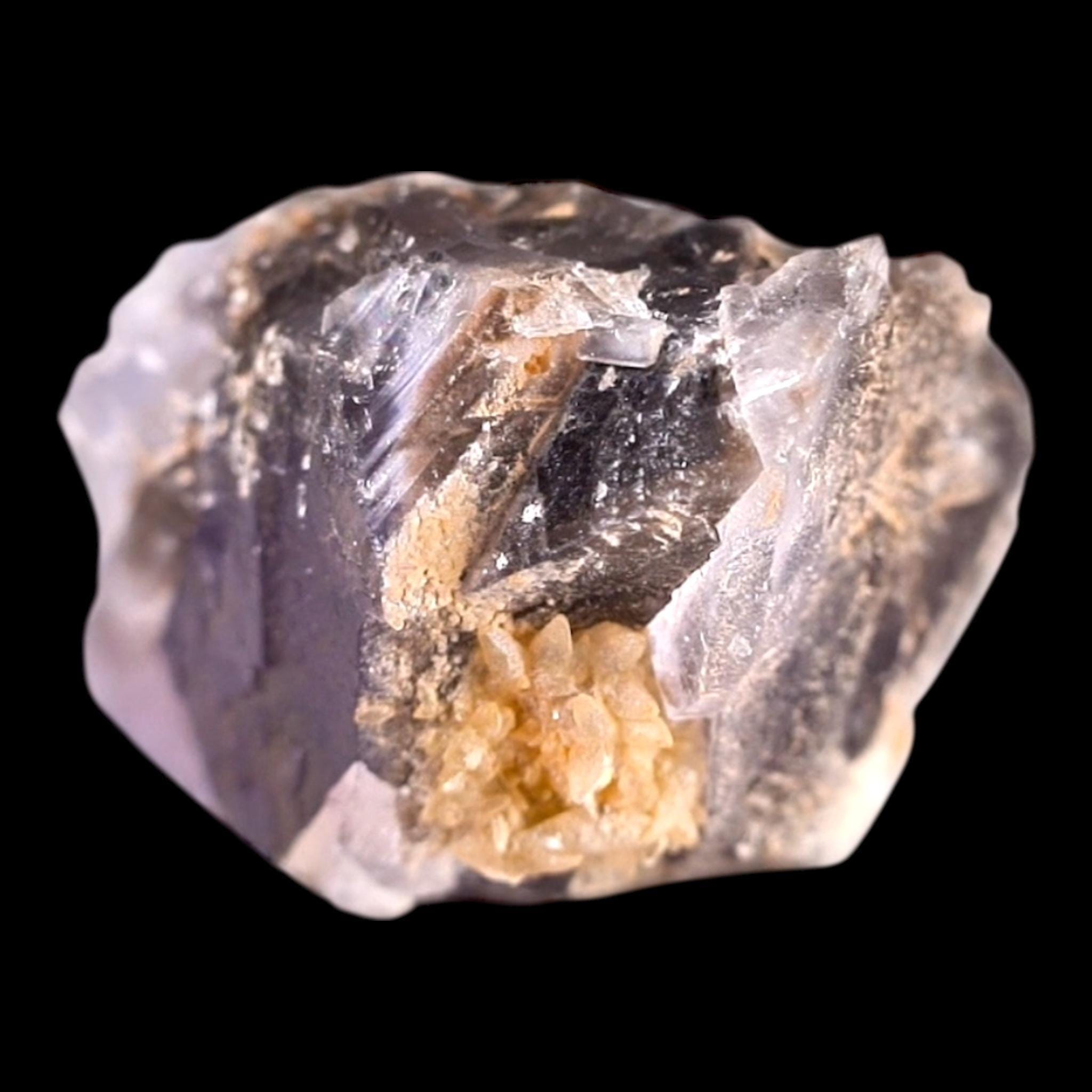 Etched fluorite crystal from pakistan raw purple fluorite with calcite natural mineral specimen cubic healing crystal for collectors - Image 4