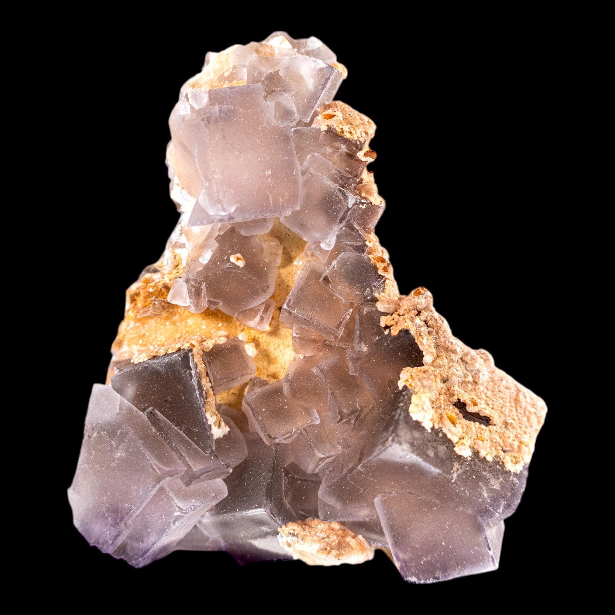 Purple fluorite with calcite for home decor or spiritual practise - Image 4