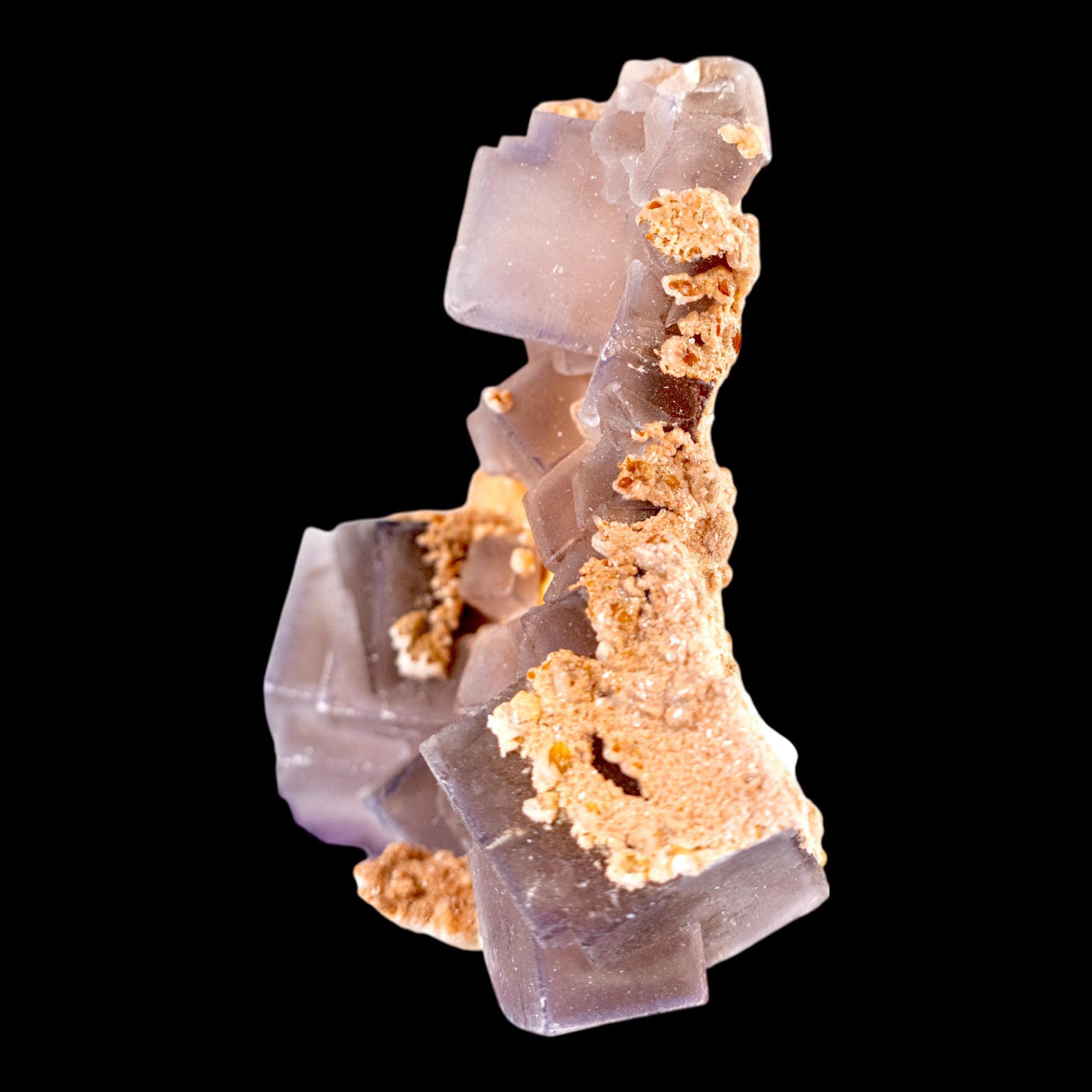 Purple fluorite with calcite for home decor or spiritual practise - Image 6