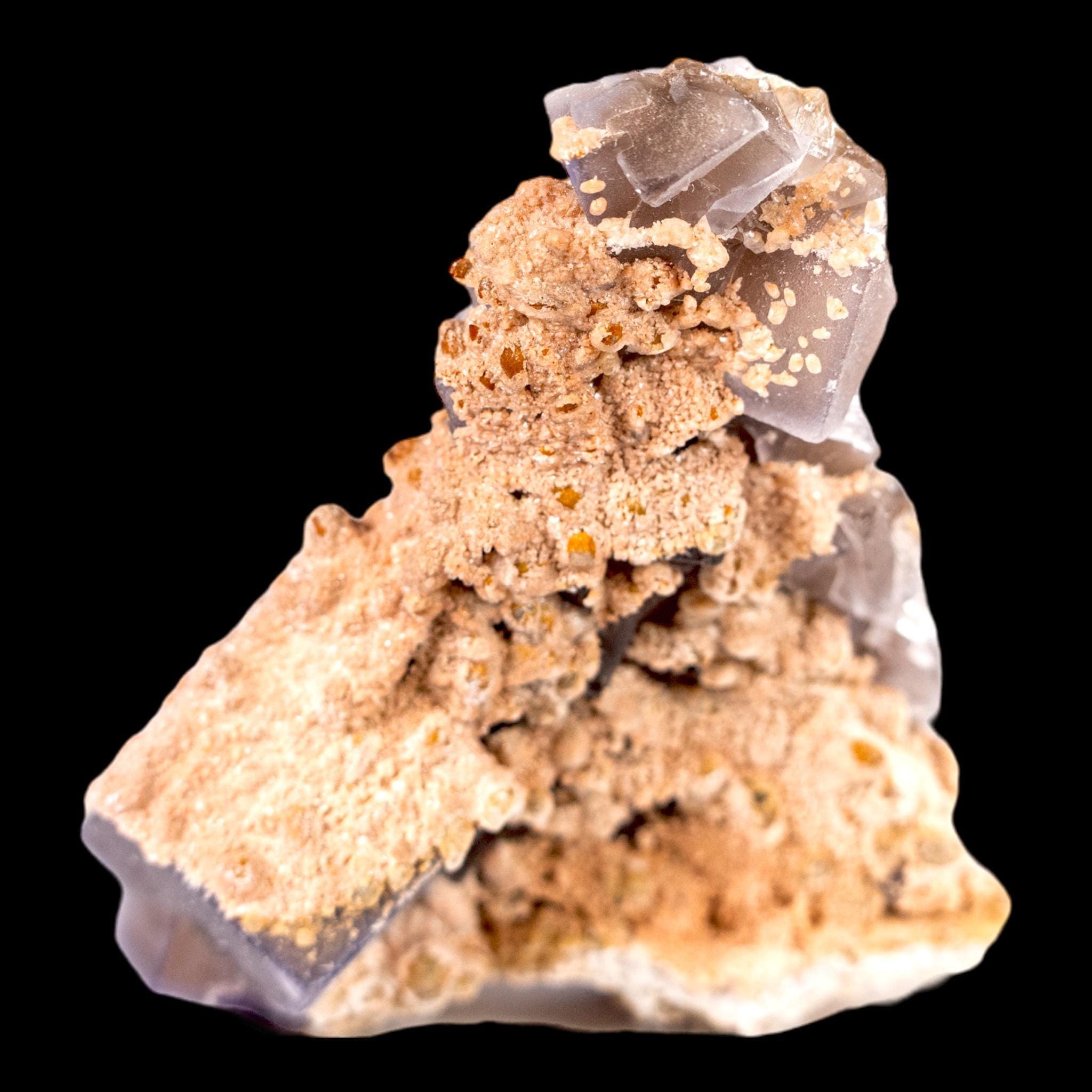 Purple fluorite with calcite for home decor or spiritual practise - Image 8