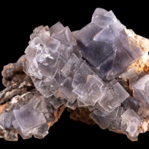 Large purple fluorite natural crystal on matrix natural cubic fluorite purple fluorite mineral for home decor desk crystal display