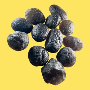 Colombianite natural glass, raw black Colombian glass stone for meditation, grounding, or crystal collection