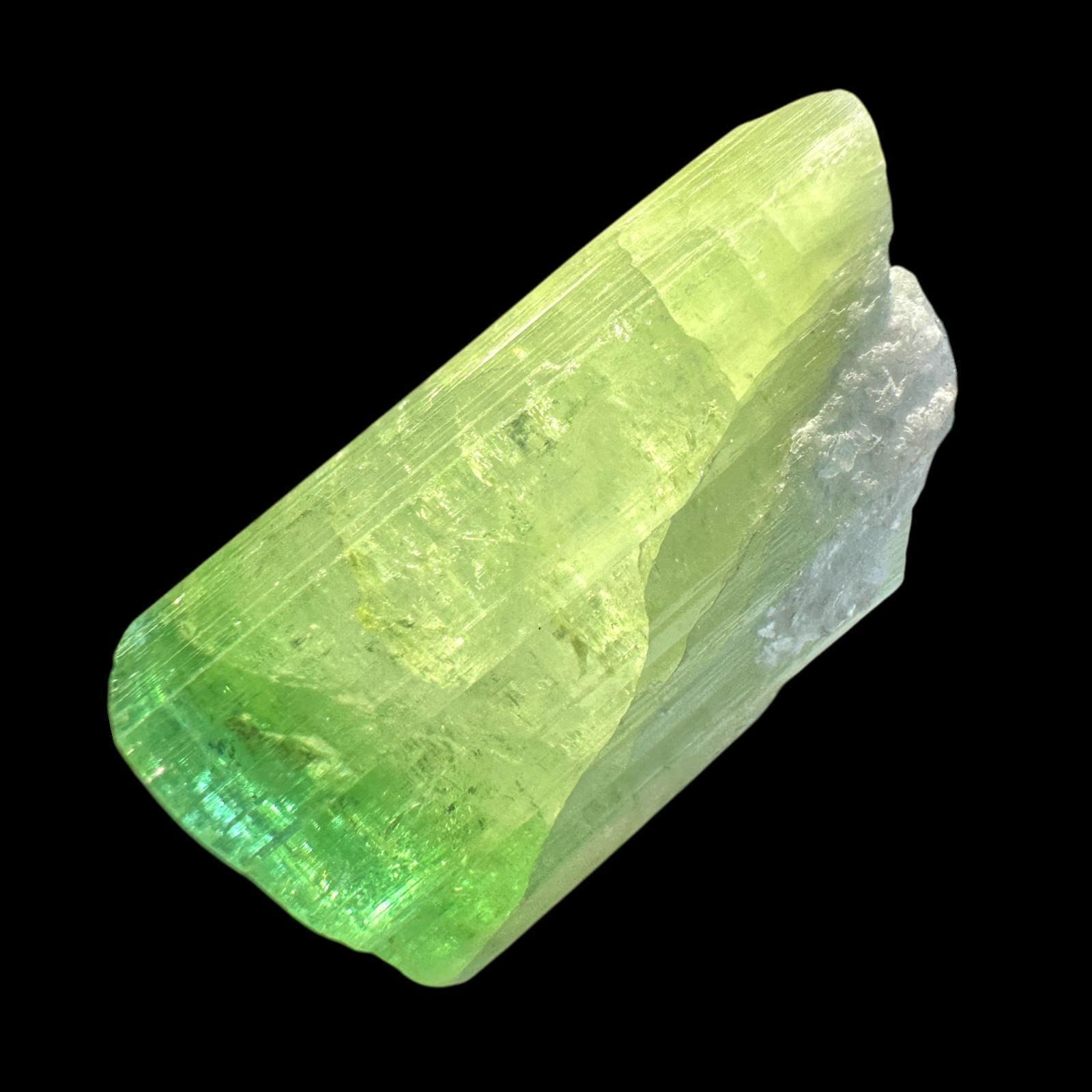 Green tourmaline crystal for collectors natural tourmaline specimen raw green crystal for display - Image 3
