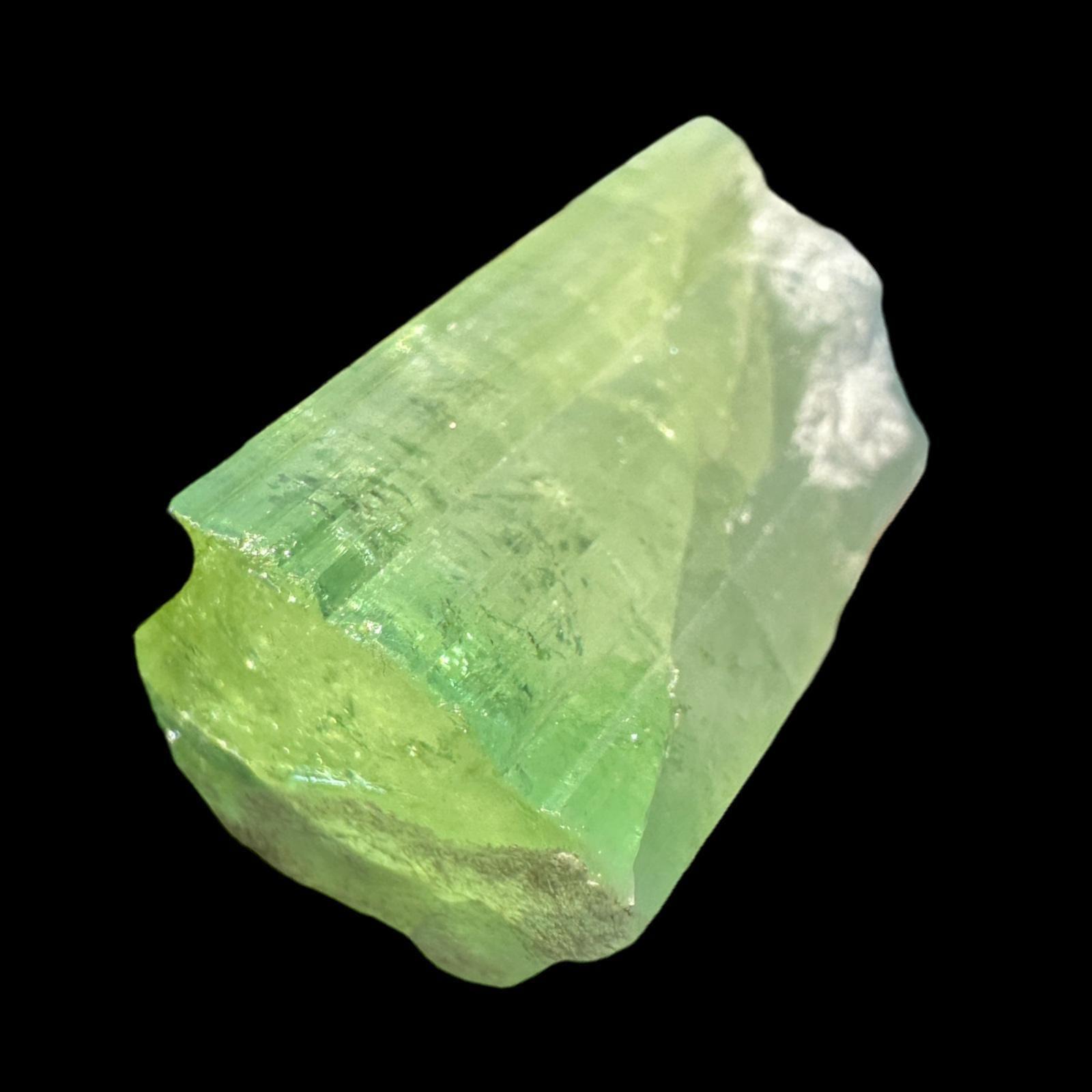 Green tourmaline crystal for collectors natural tourmaline specimen raw green crystal for display - Image 5