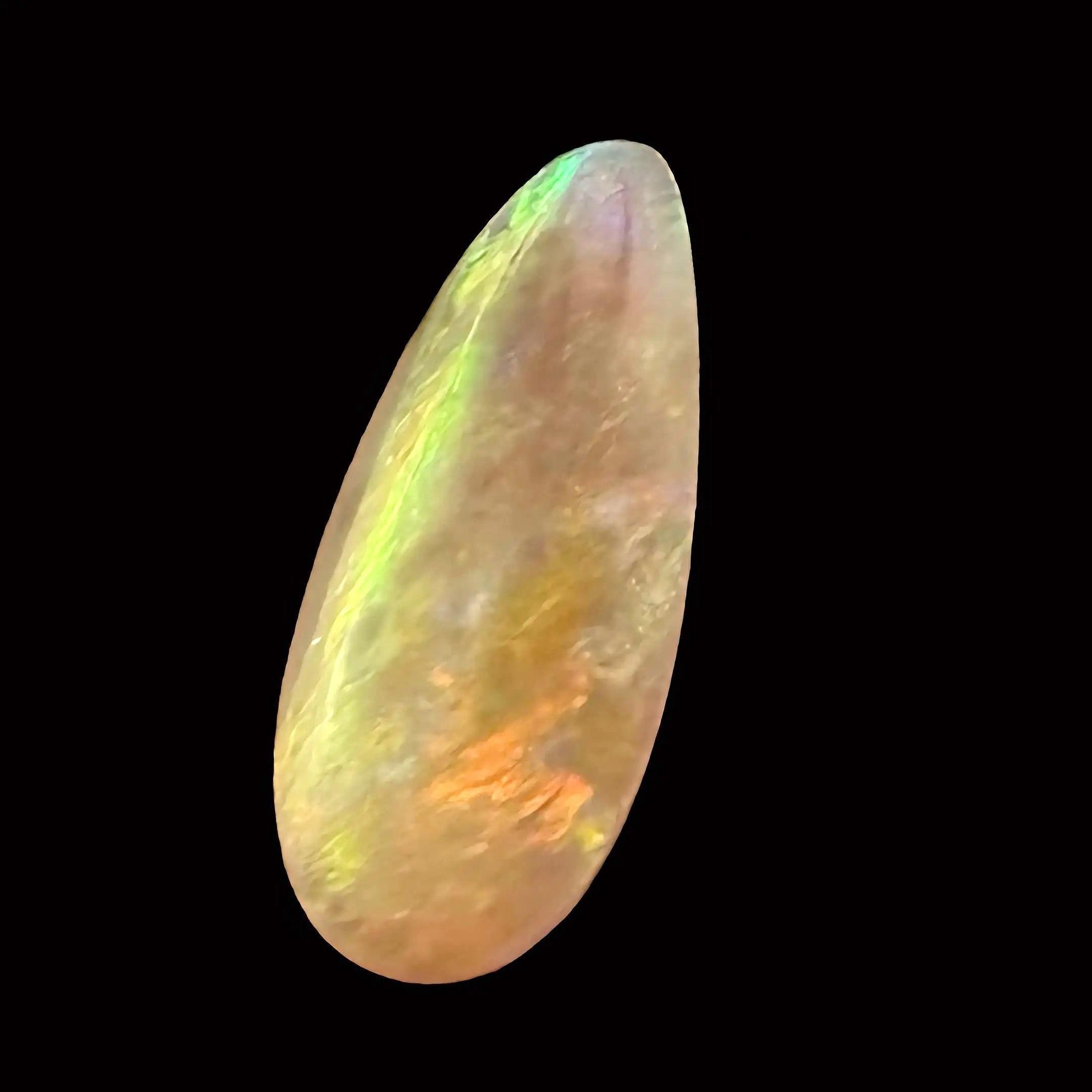 Solid opal cabochon teardrop for jewellery makers, raw australian opal for ring or pendant settings, loose opal gemstone for crafting gifts - Image 2