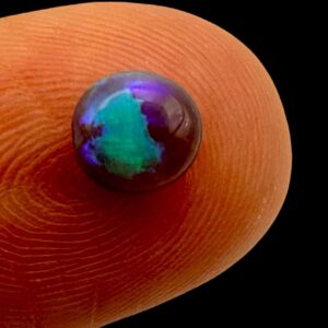 Black opal with vivid purple and blue flash, natural loose opal for rings or pendants, australian opal cabochon