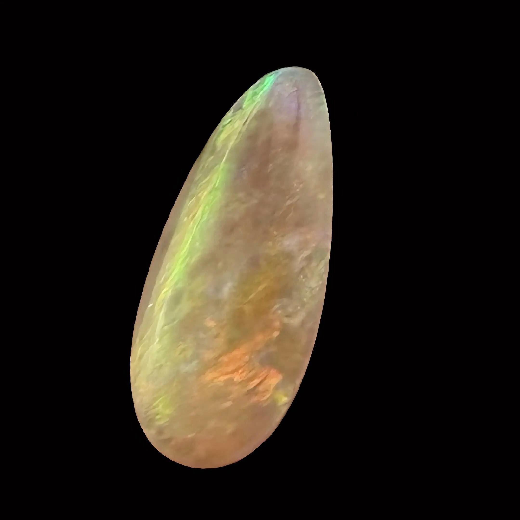 Solid opal cabochon teardrop for jewellery makers, raw australian opal for ring or pendant settings, loose opal gemstone for crafting gifts - Image 5