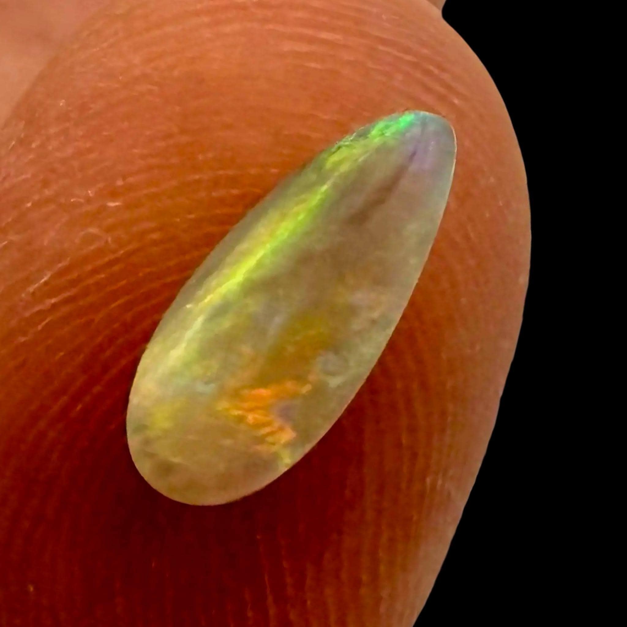 Solid opal cabochon teardrop for jewellery makers, raw australian opal for ring or pendant settings, loose opal gemstone for crafting gifts - Image 6