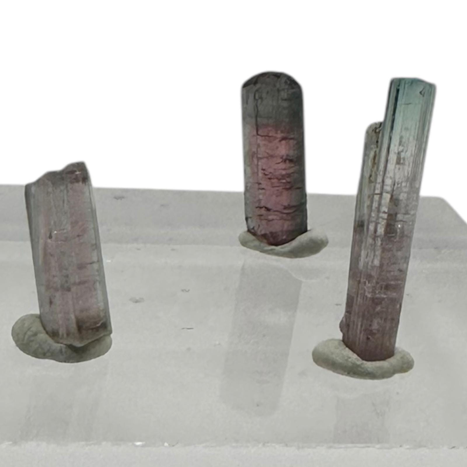 Watermelon tourmaline crystals, dara-i-pech afghanistan, small mixed quality tourmaline pieces, budget crystals for collection or gifting - Image 5