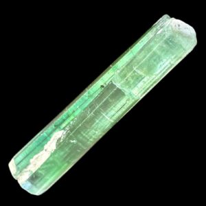 Green green elbaite tourmaline specimen natural raw tourmaline crystal light green pegmatite mineral for collectors display or energy work