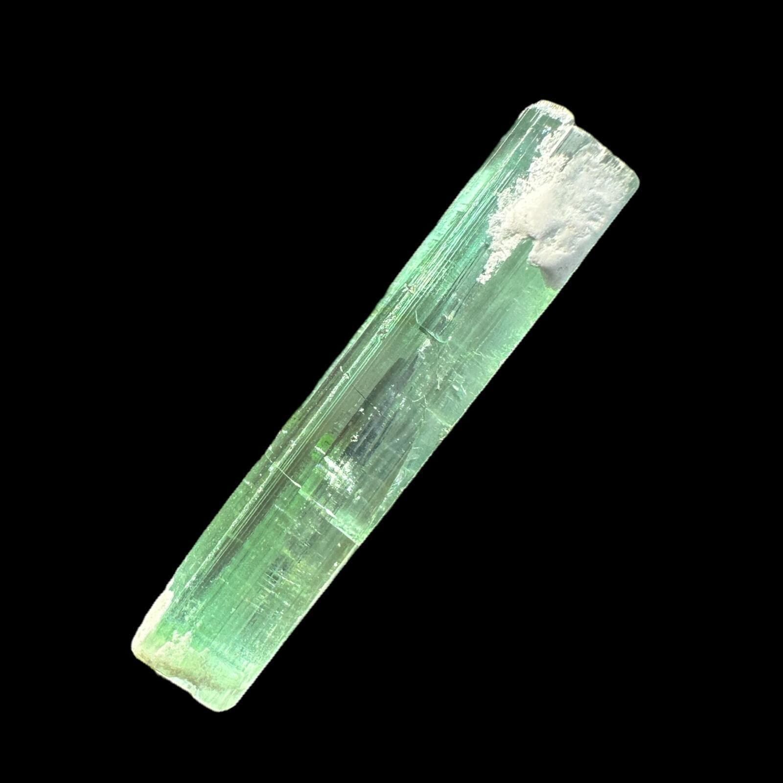 Green green elbaite tourmaline specimen natural raw tourmaline crystal light green pegmatite mineral for collectors display or energy work - Image 6