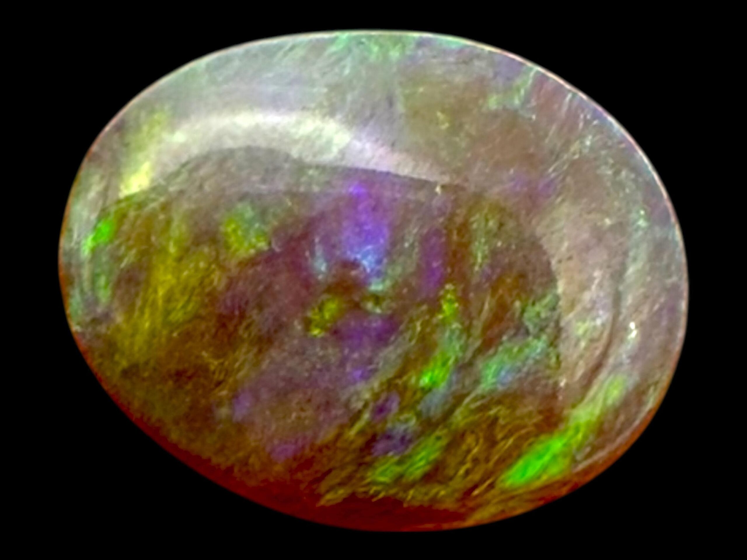 Black opal cabochon lightning ridge, natural australian opal stone, loose opal for jewellery making