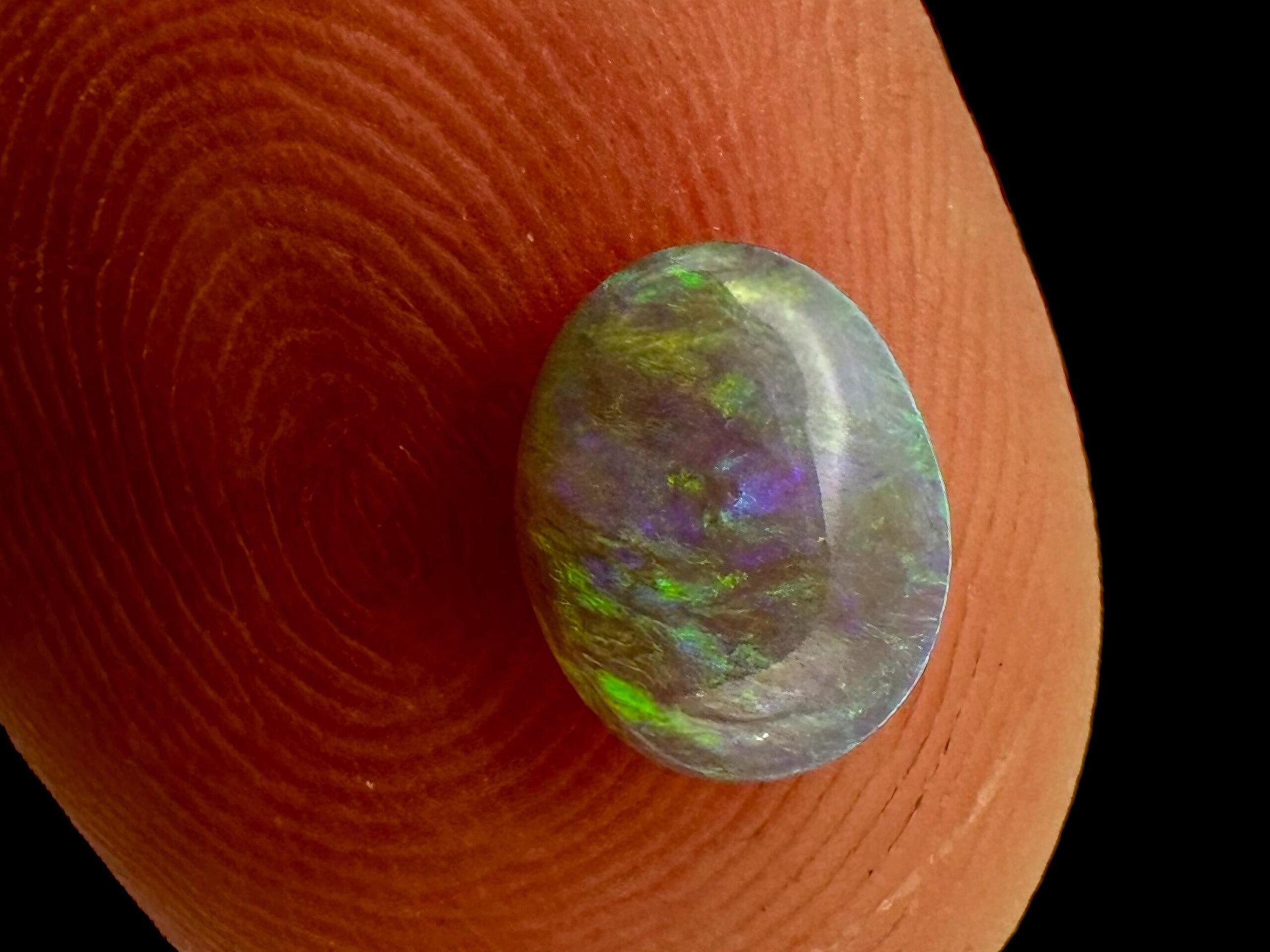 Black opal cabochon lightning ridge, natural australian opal stone, loose opal for jewellery making - Image 2