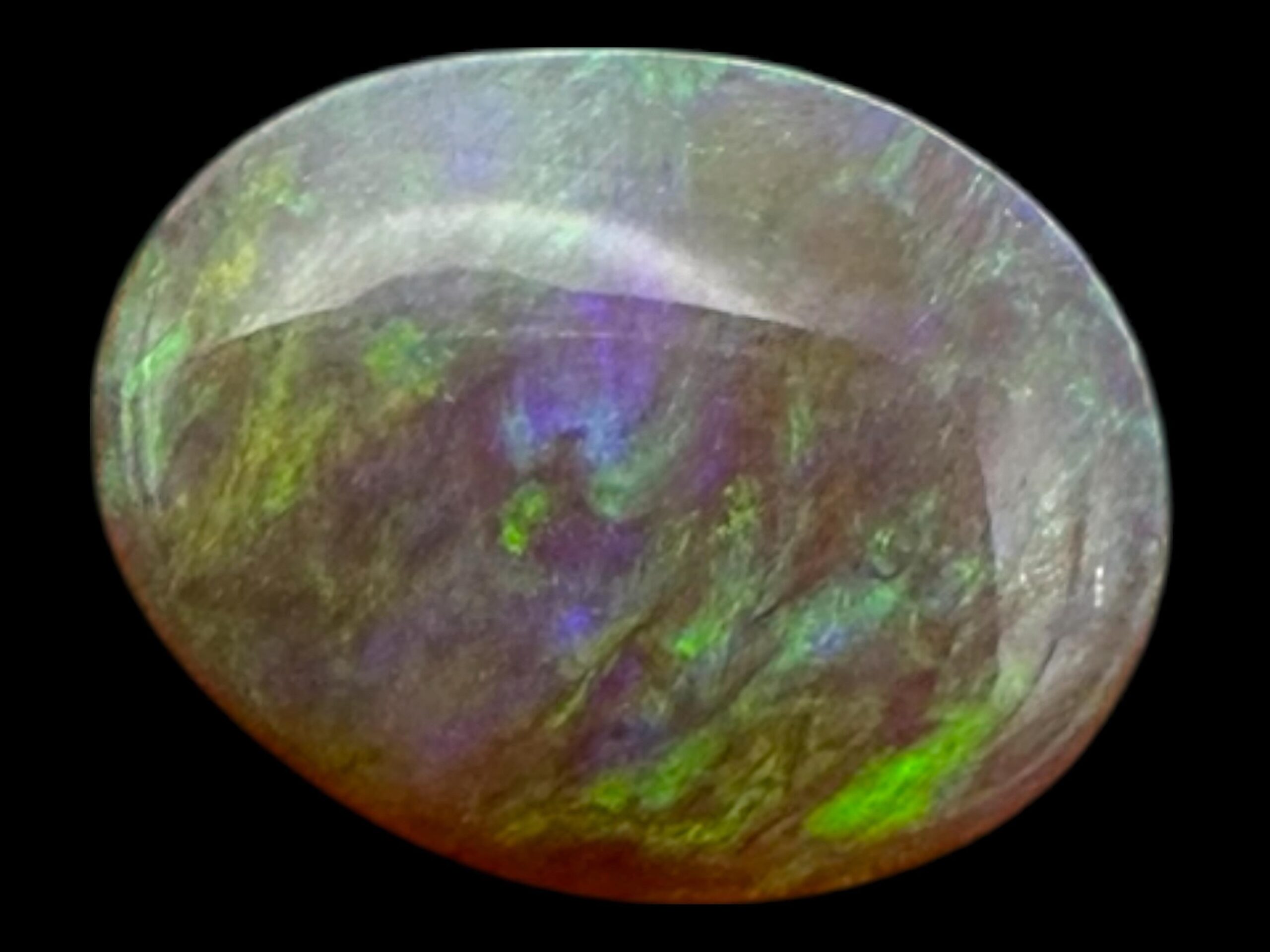 Black opal cabochon lightning ridge, natural australian opal stone, loose opal for jewellery making - Image 3