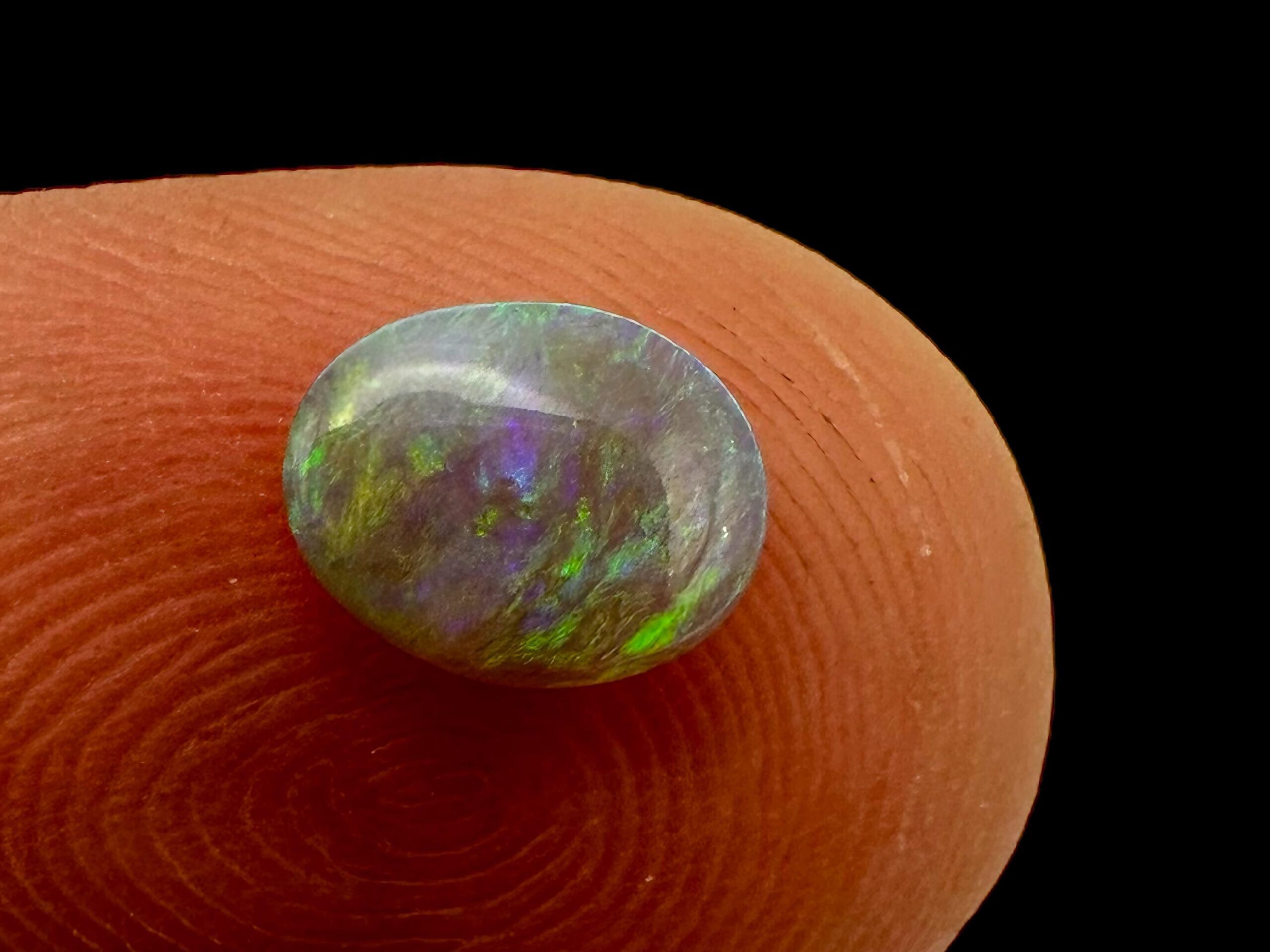 Black opal cabochon lightning ridge, natural australian opal stone, loose opal for jewellery making - Image 4