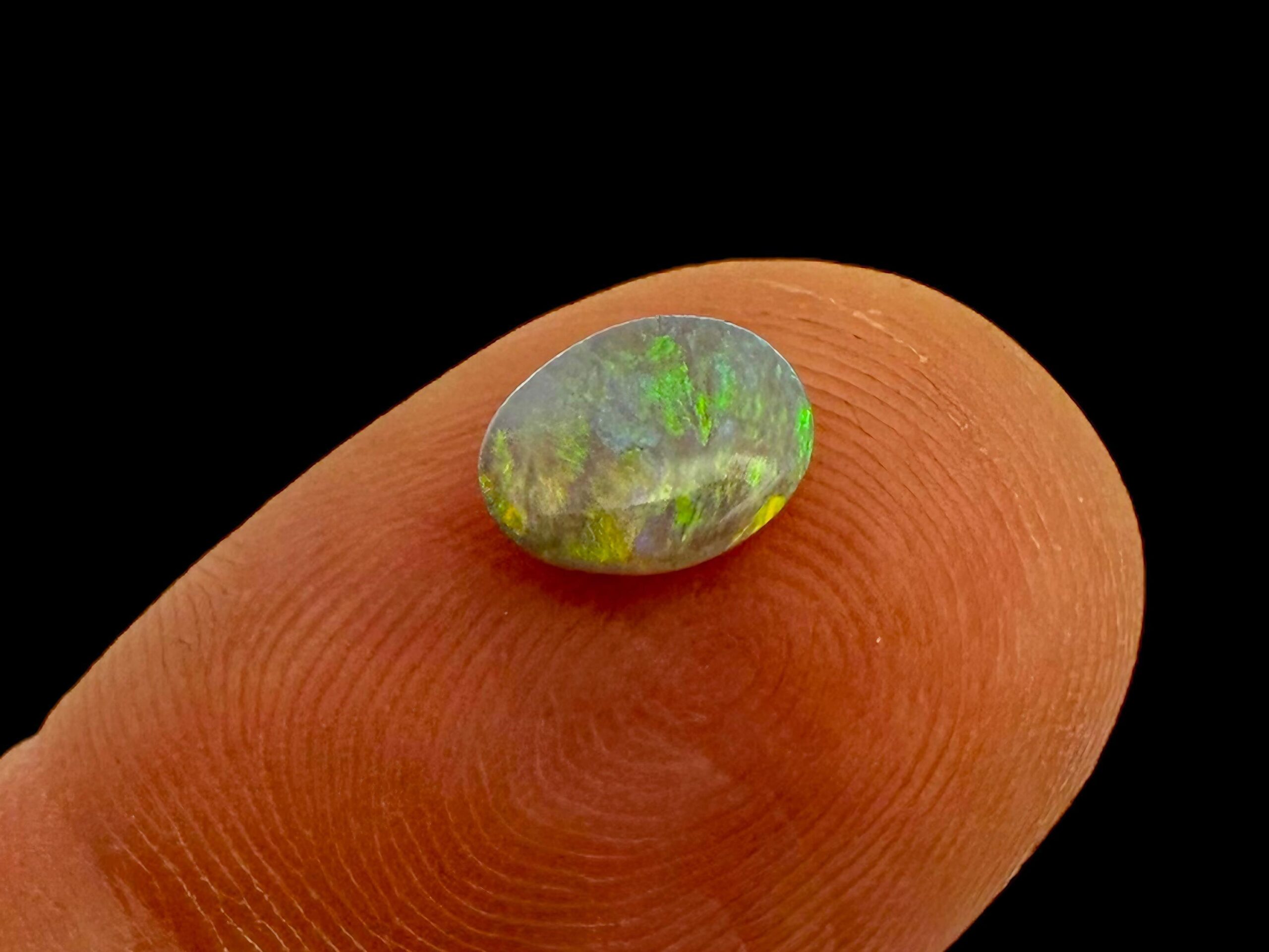 Black opal cabochon lightning ridge, natural australian opal stone, loose opal for jewellery making - Image 5