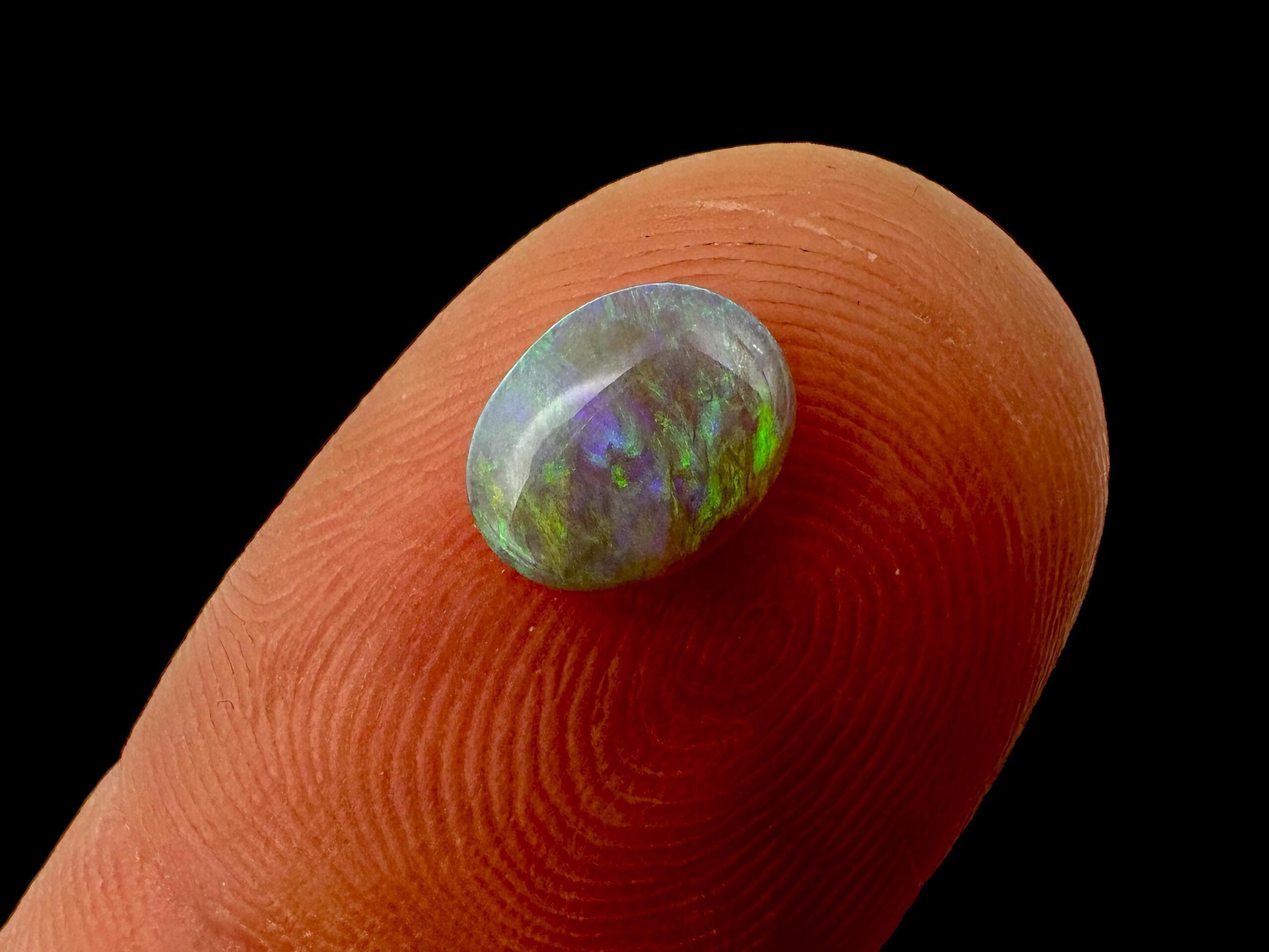 Black opal cabochon lightning ridge, natural australian opal stone, loose opal for jewellery making - Image 6