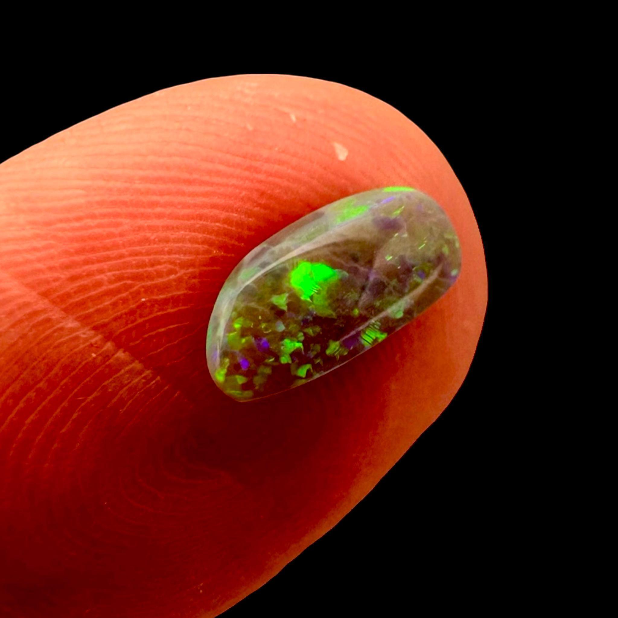 Black opal cabachon from australia, rare lightning ridge opal for jewellery making or collectors - Image 3