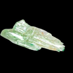Hiddenite crystal, green spodumene, usa mineral specimen, rare north carolina crystal, natural spodumene, heart chakra gift