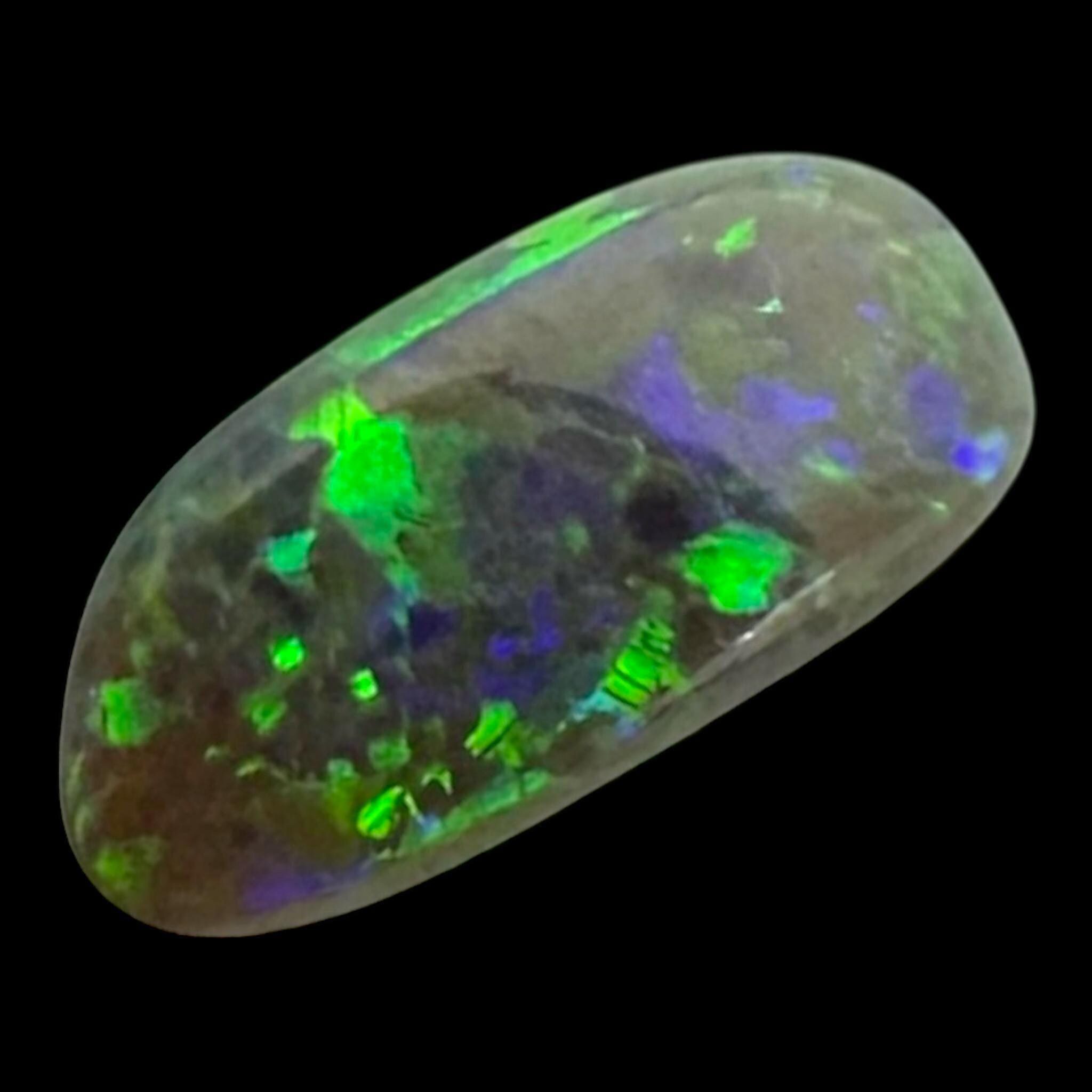 Black opal cabachon from australia, rare lightning ridge opal for jewellery making or collectors - Image 5
