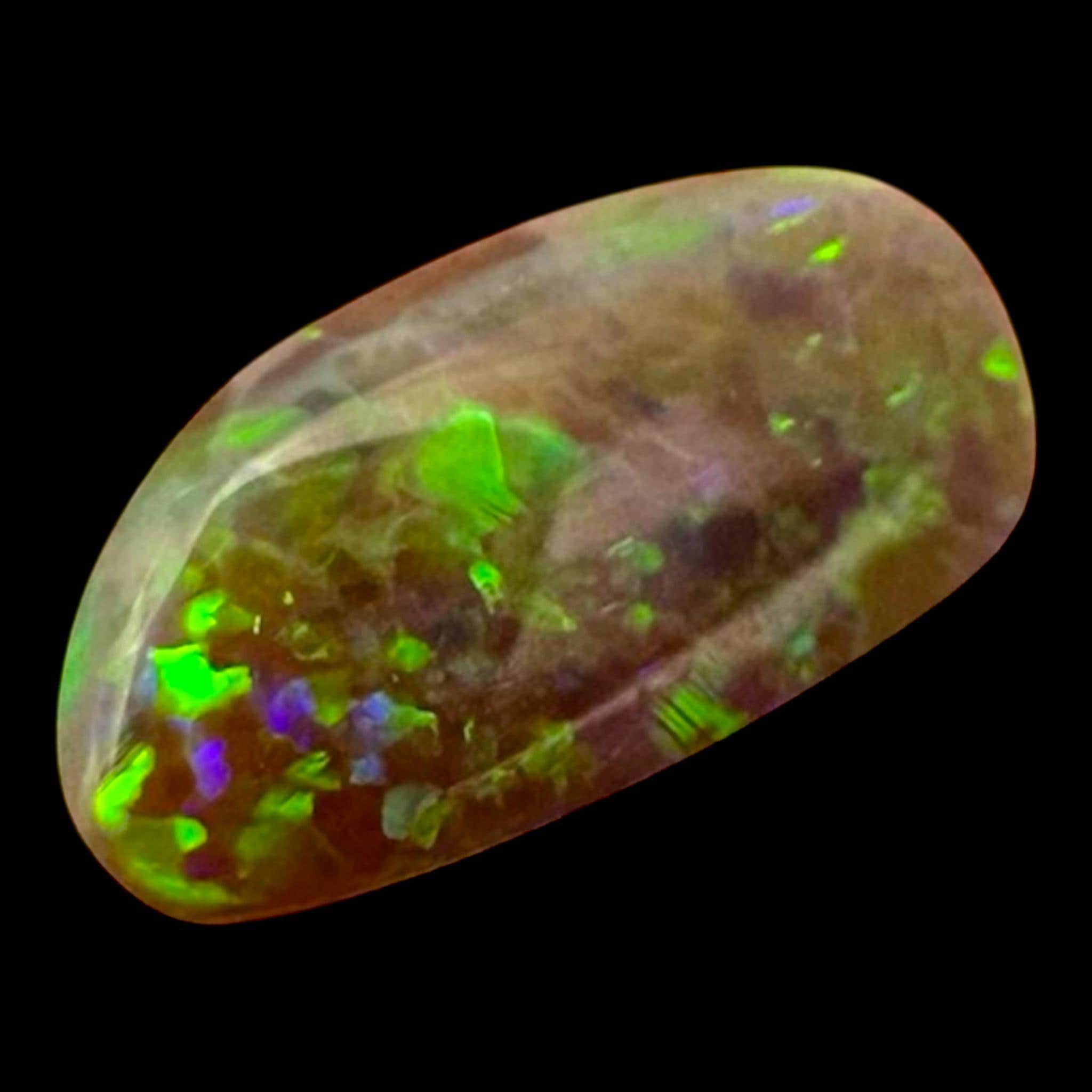 Black opal cabachon from australia, rare lightning ridge opal for jewellery making or collectors - Image 6