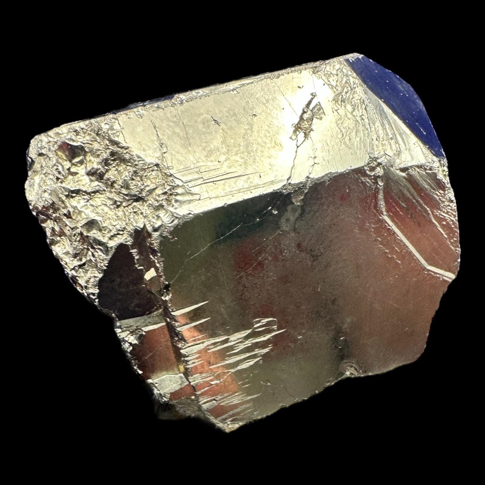 Colombian pyrite crystal, raw pyrite specimen, manifestation and abundance stone, metallic crystal for display, collector mineral cluster