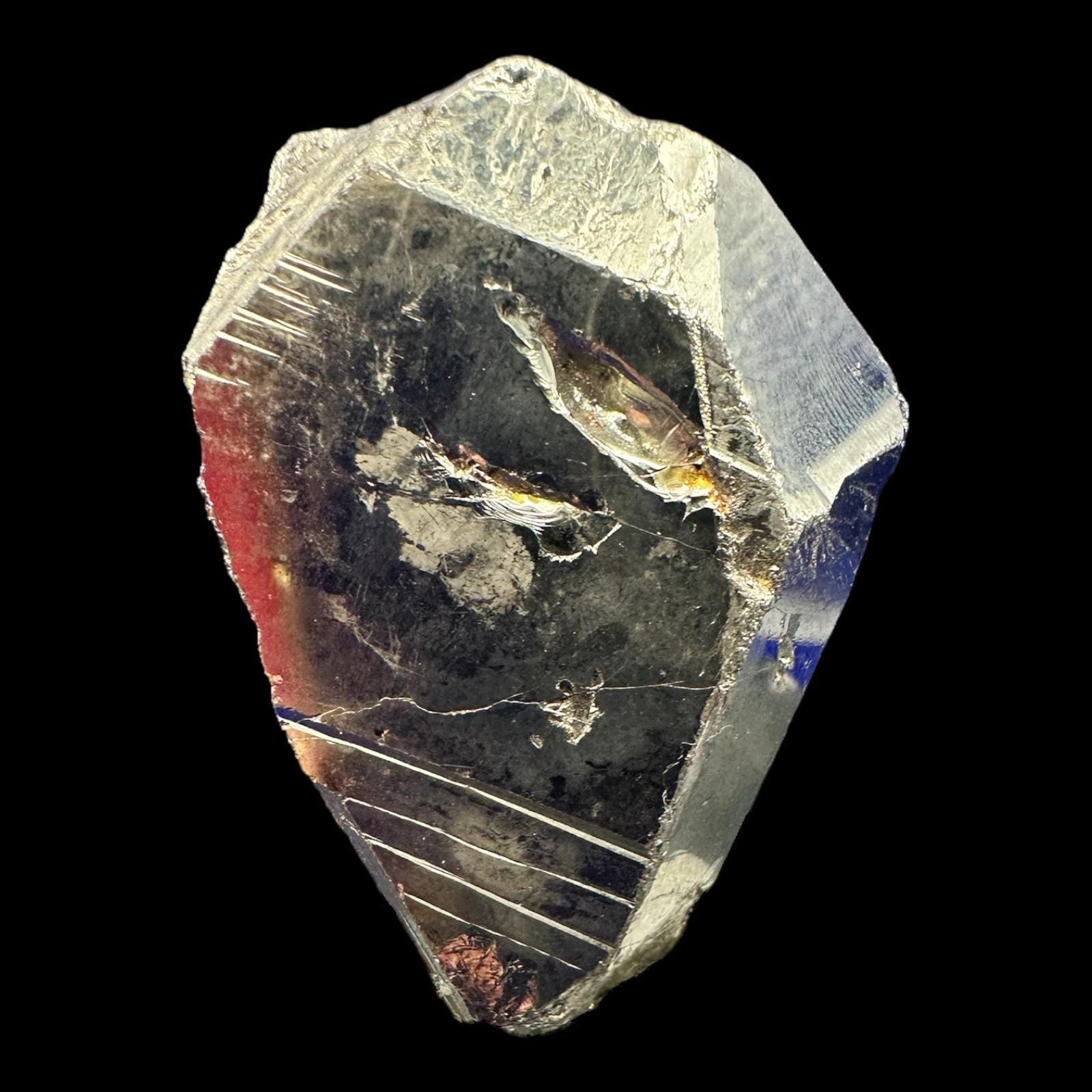 Colombian pyrite crystal, raw pyrite specimen, manifestation and abundance stone, metallic crystal for display, collector mineral cluster - Image 5