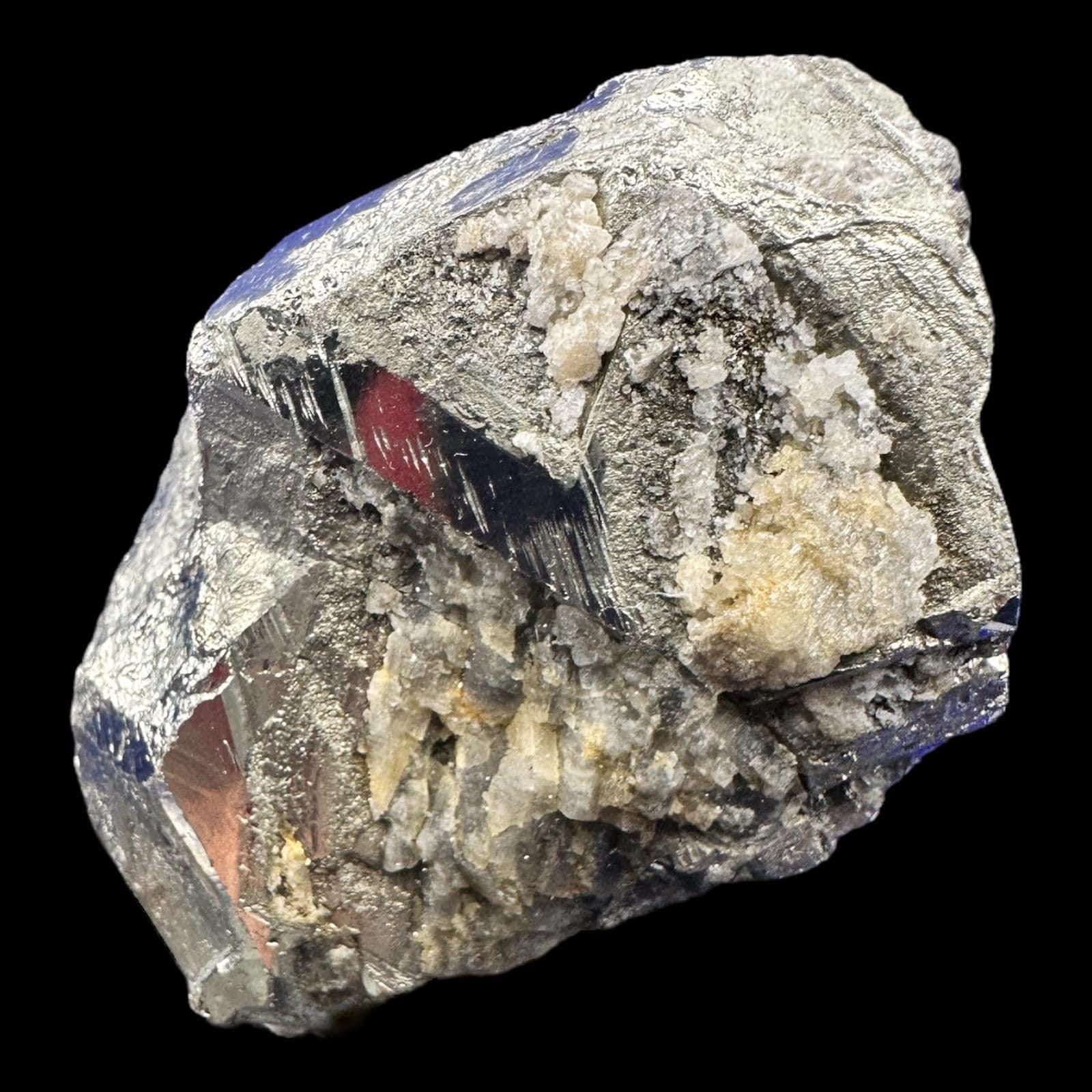 Natural pyrite crystal on quartz matrix from colombia, golden metallic mineral specimen, raw pyrite cluster, collector display piece - Image 2