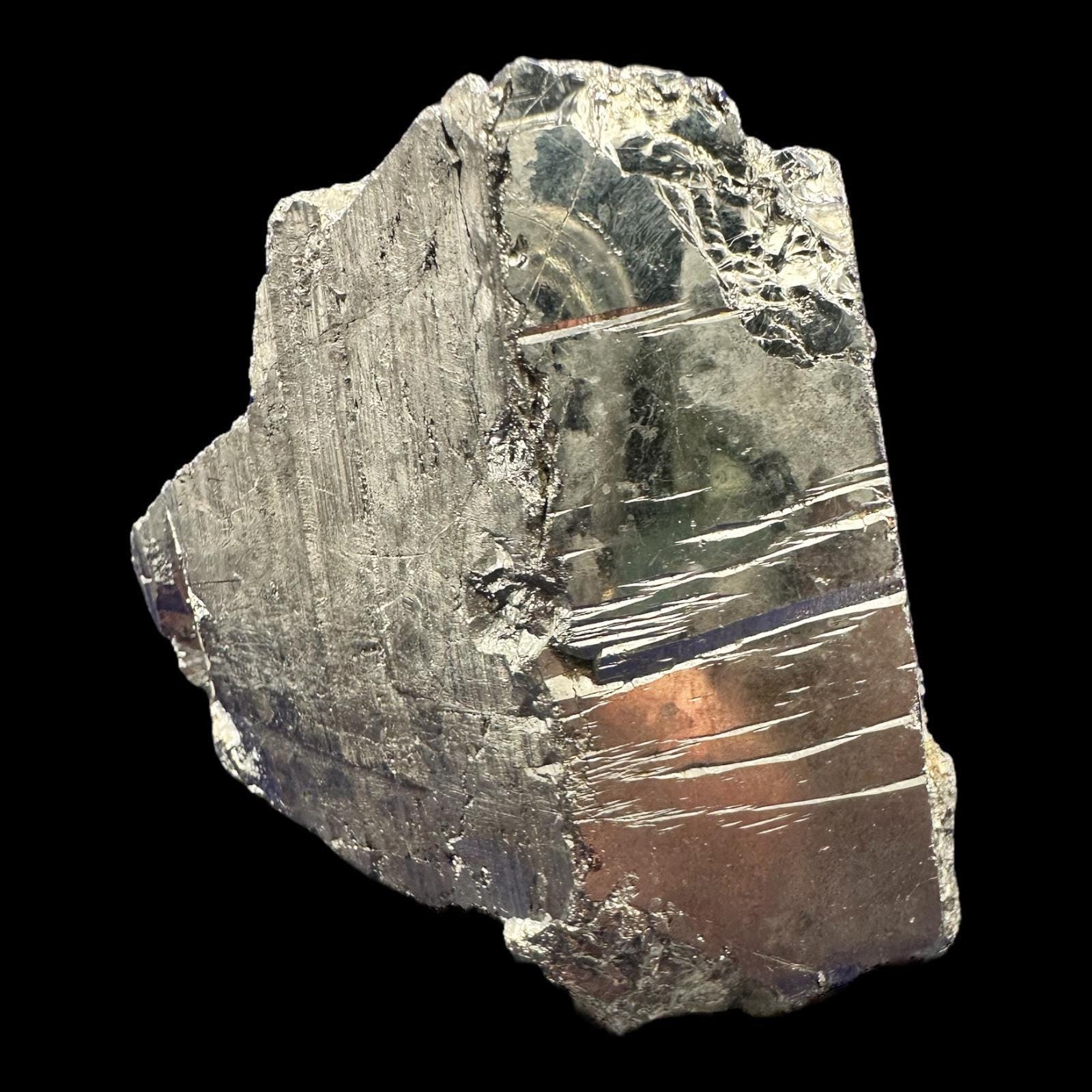 Colombian pyrite crystal cluster, natural golden pyrite with metallic cubic faces, raw pyrite specimen for collectors and display - Image 2