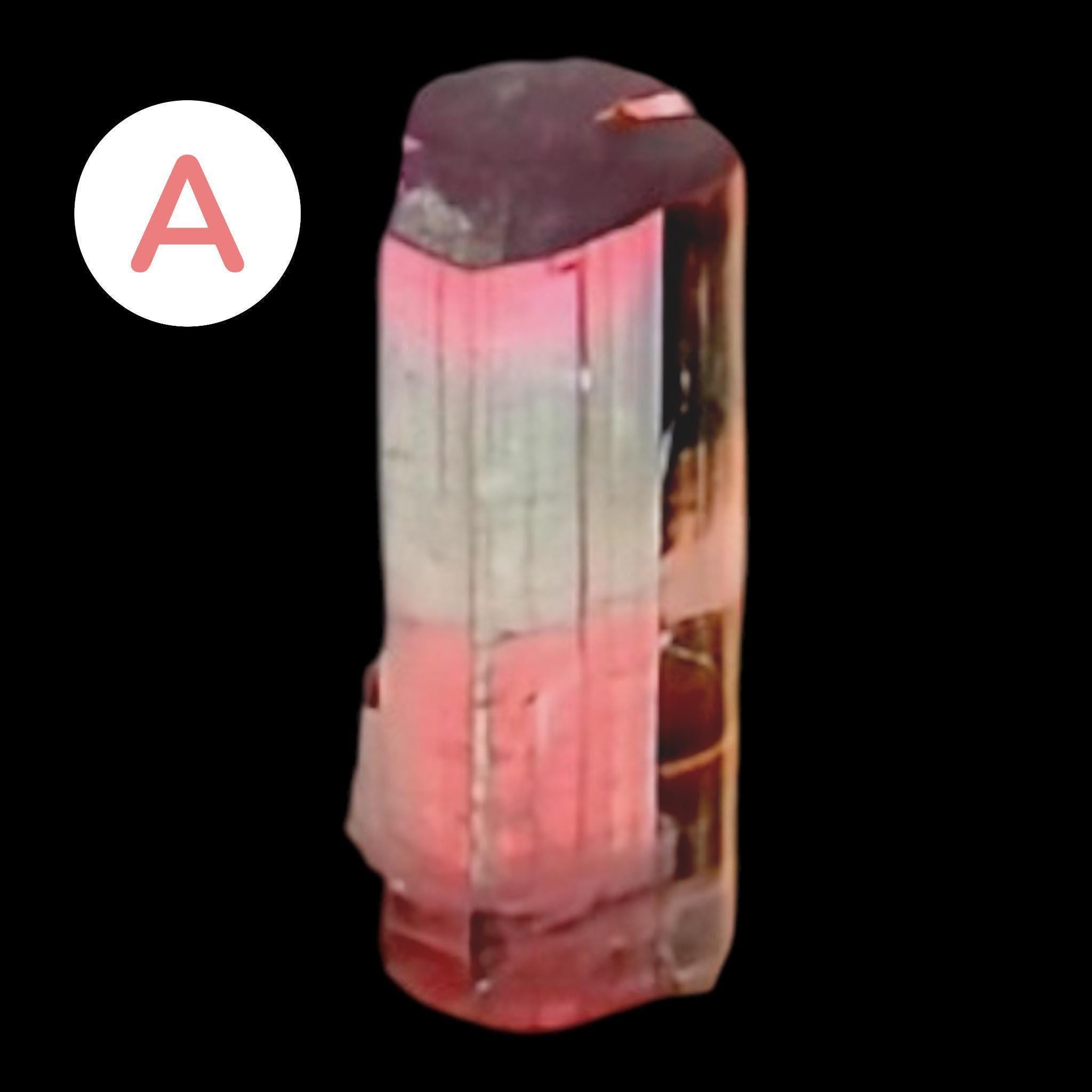 Tri colour tourmaline crystals, multi coloured tourmaline, elbaite tourmaline, ideal for jewellery making, crystal collections - Image 3
