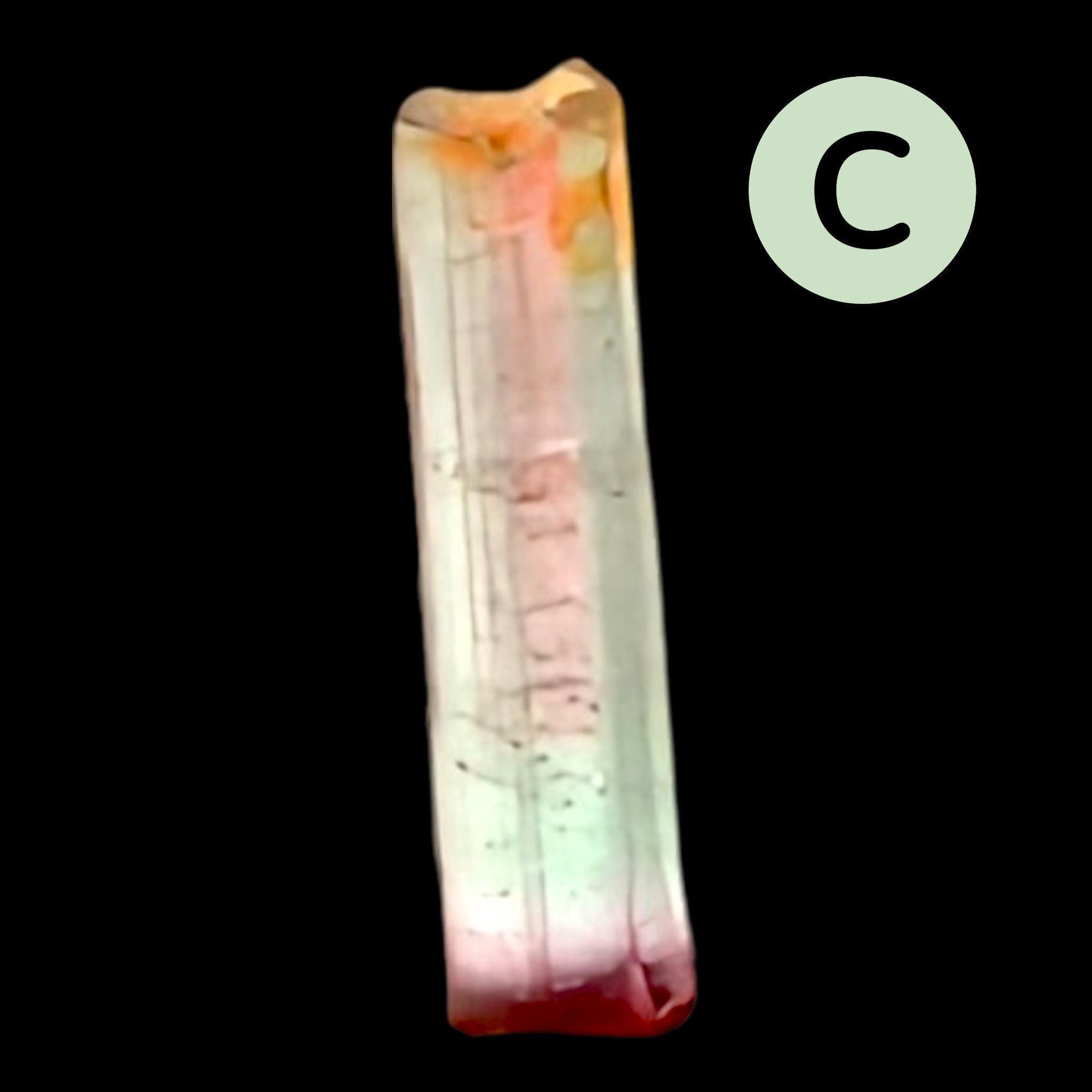 Tri colour tourmaline crystals, multi coloured tourmaline, elbaite tourmaline, ideal for jewellery making, crystal collections - Image 5