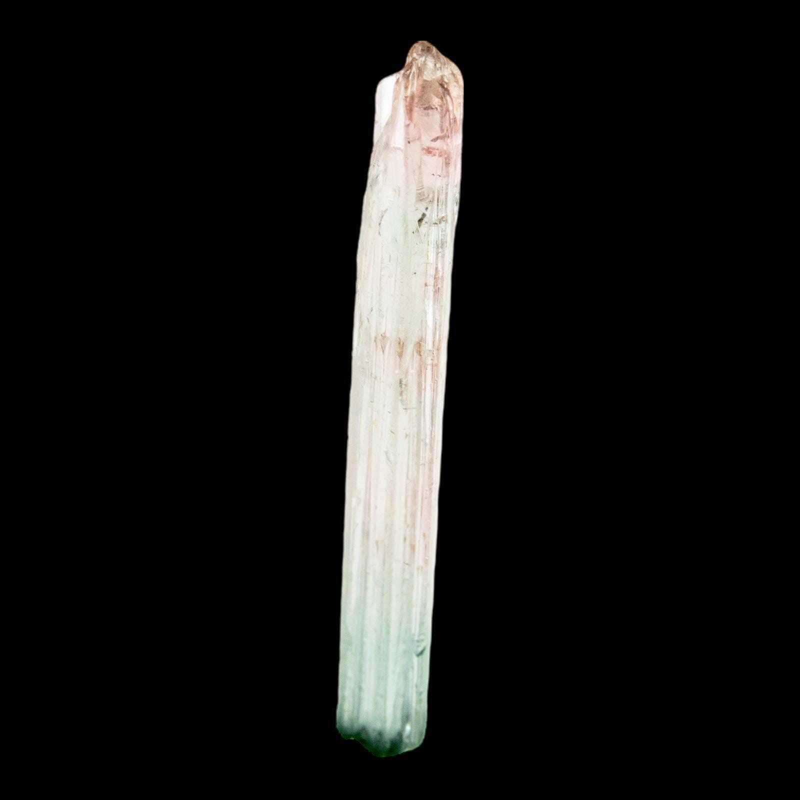 Natural tourmaline crystal, tri colour etched elbaite from brazil, pink green pastel crystal specimen, raw mineral for collector or display - Image 5