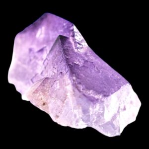 Purple fluorite crystal, cubic fluorite specimen on matrix, natural fluorite mineral for collectors and crystal display