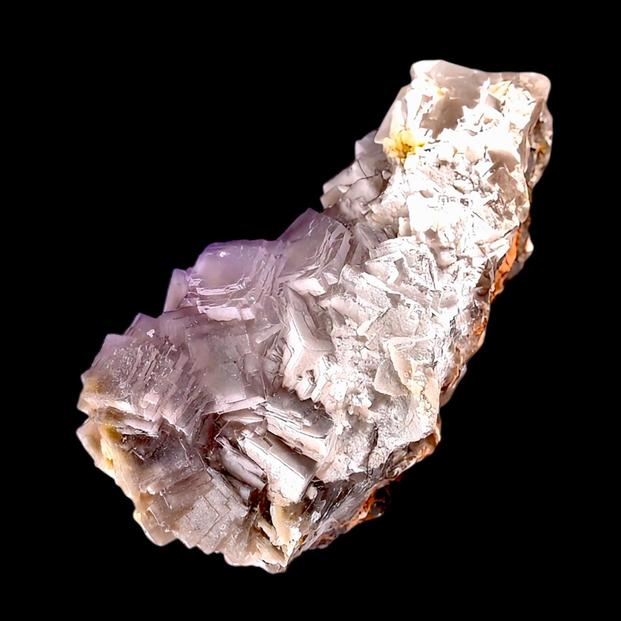 Large natural fluorite cluster on matrix, cubic purple fluorite mineral specimen, raw display crystal for collectors and home decor - Image 5