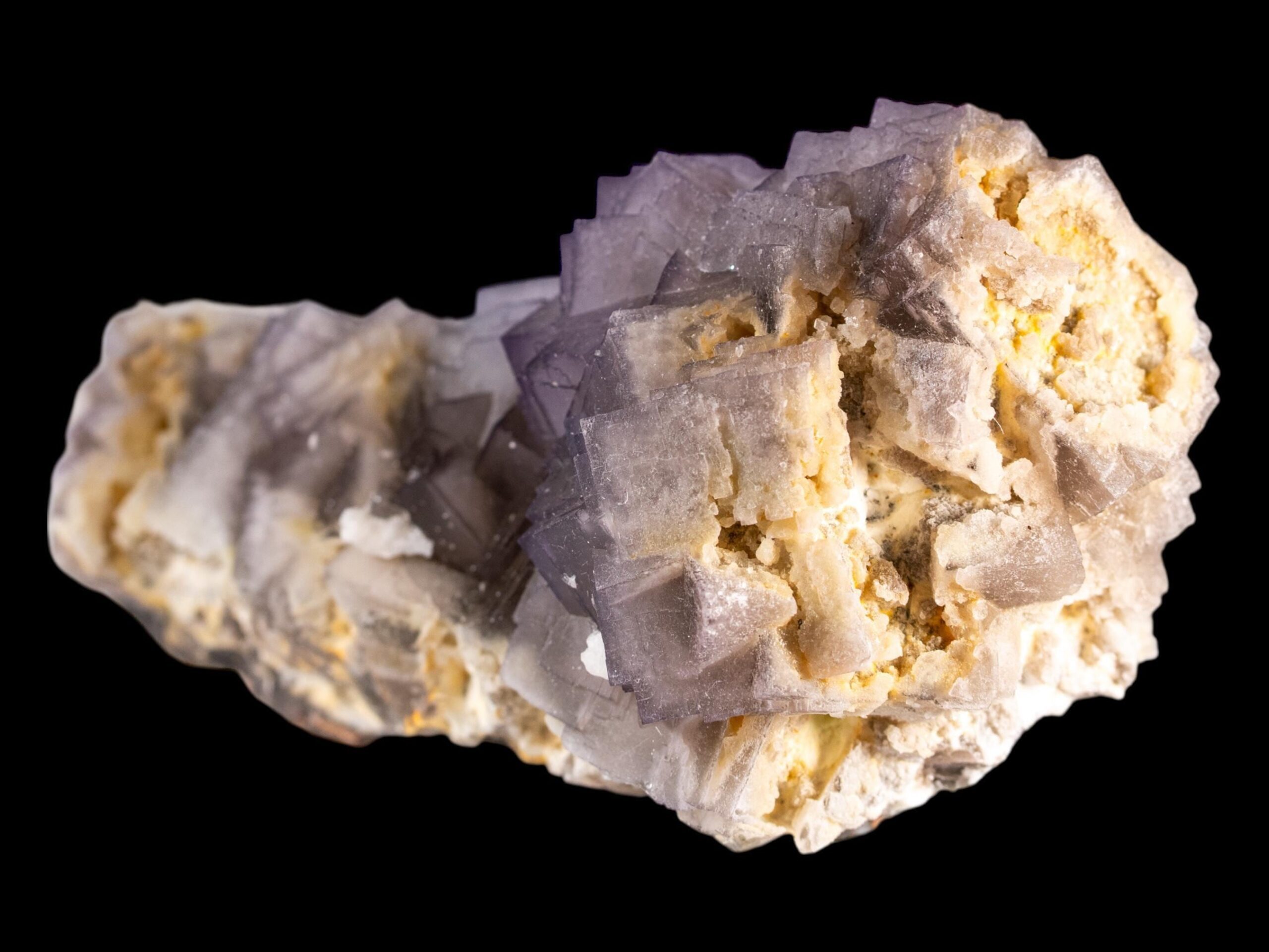 Large natural fluorite cluster on matrix, cubic purple fluorite mineral specimen, raw display crystal for collectors and home decor - Image 6