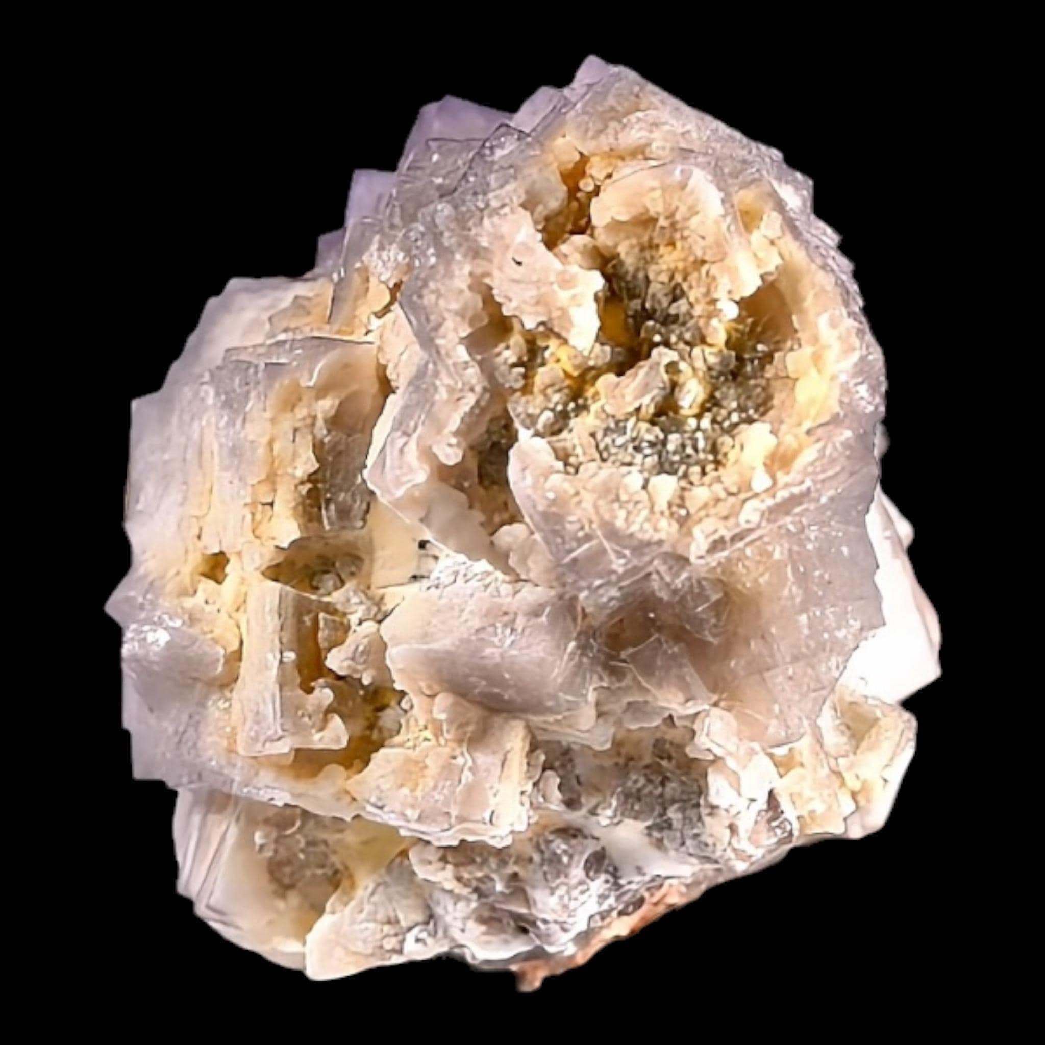 Large natural fluorite cluster on matrix, cubic purple fluorite mineral specimen, raw display crystal for collectors and home decor - Image 7