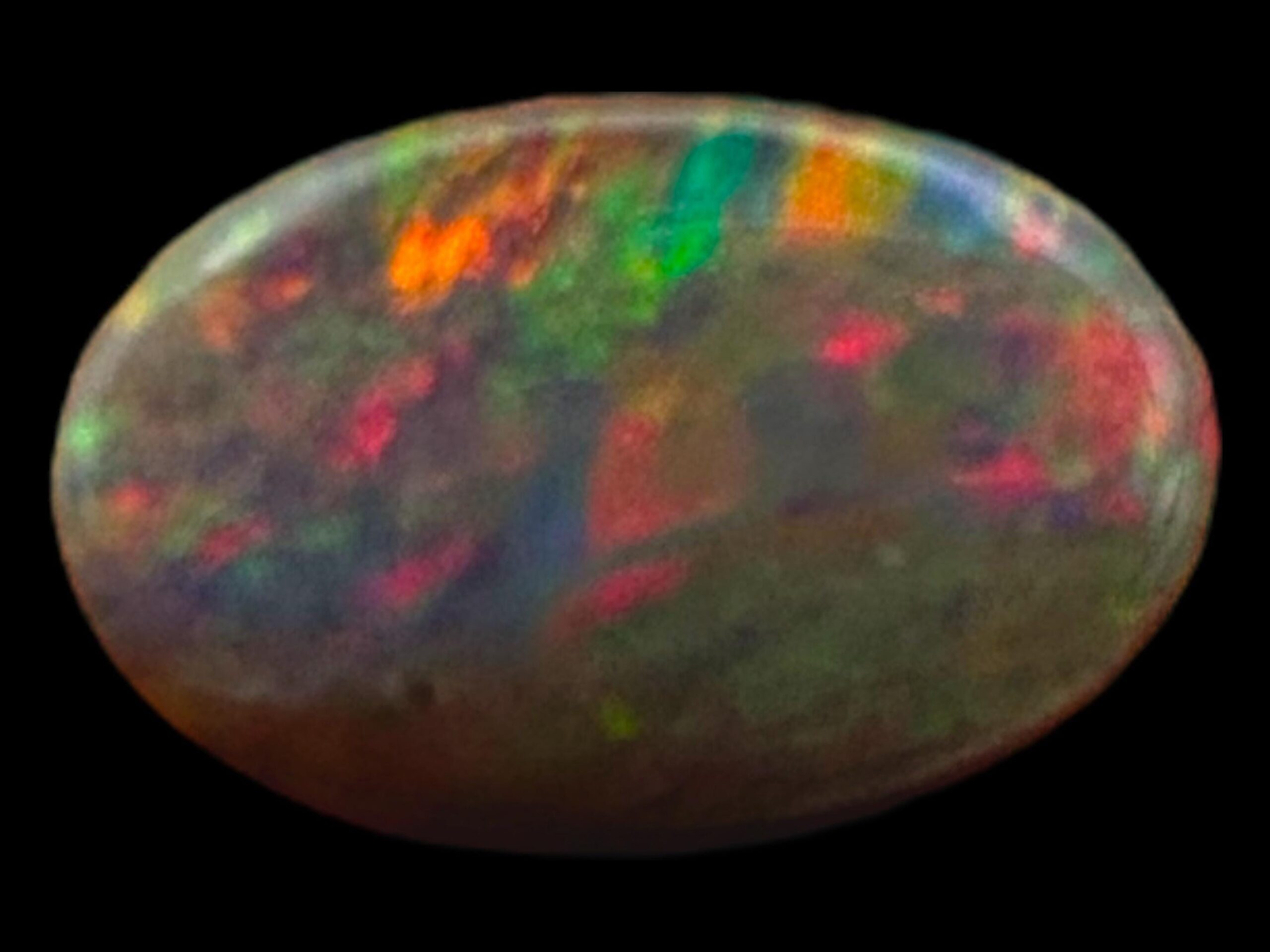 Black opal cabochon with red fire from lightning ridge, natural australian opal for jewellery or collectors - Image 5