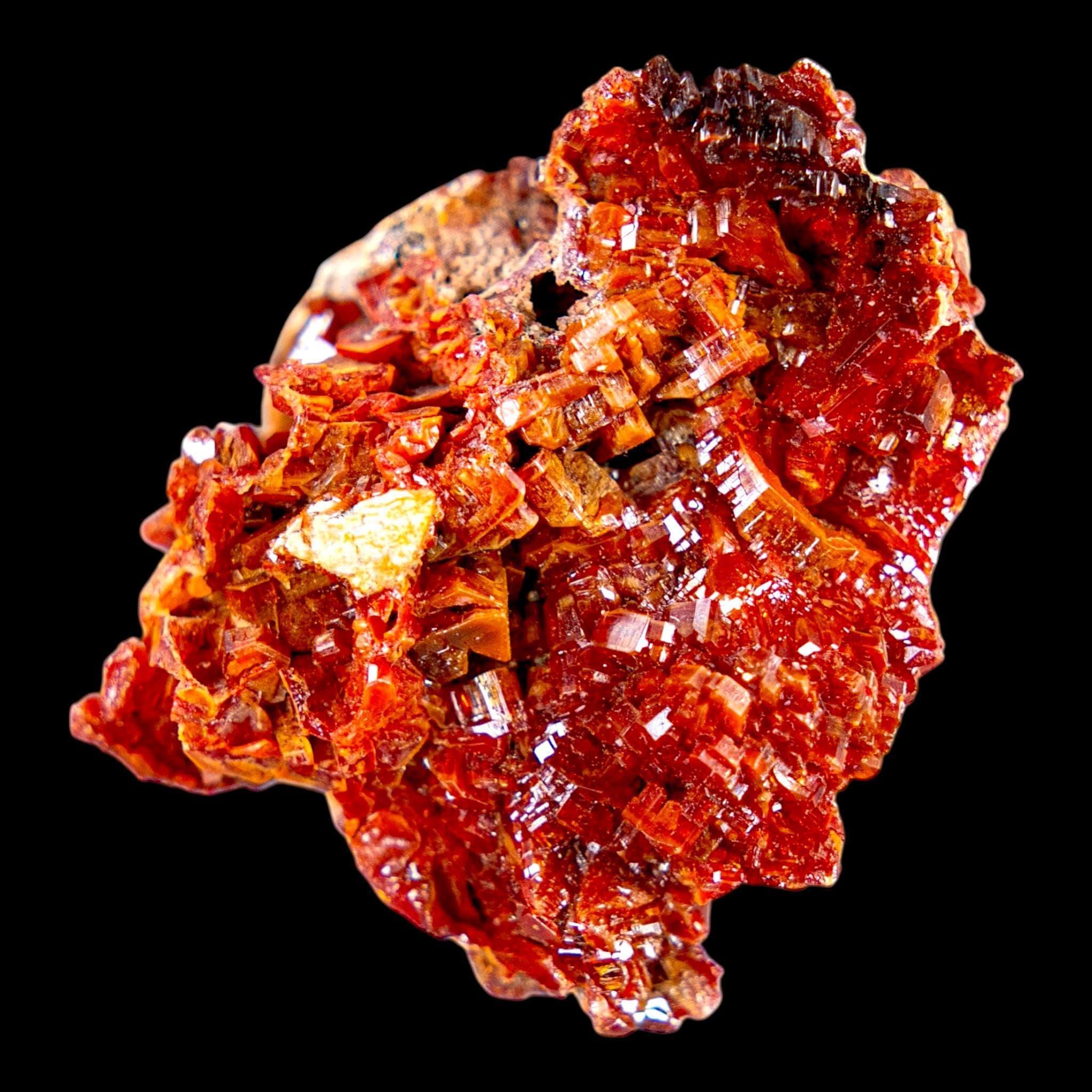 Vanadinite crystal cluster, red vanadinite on matrix from morocco, natural mineral specimen for collectors - Image 3