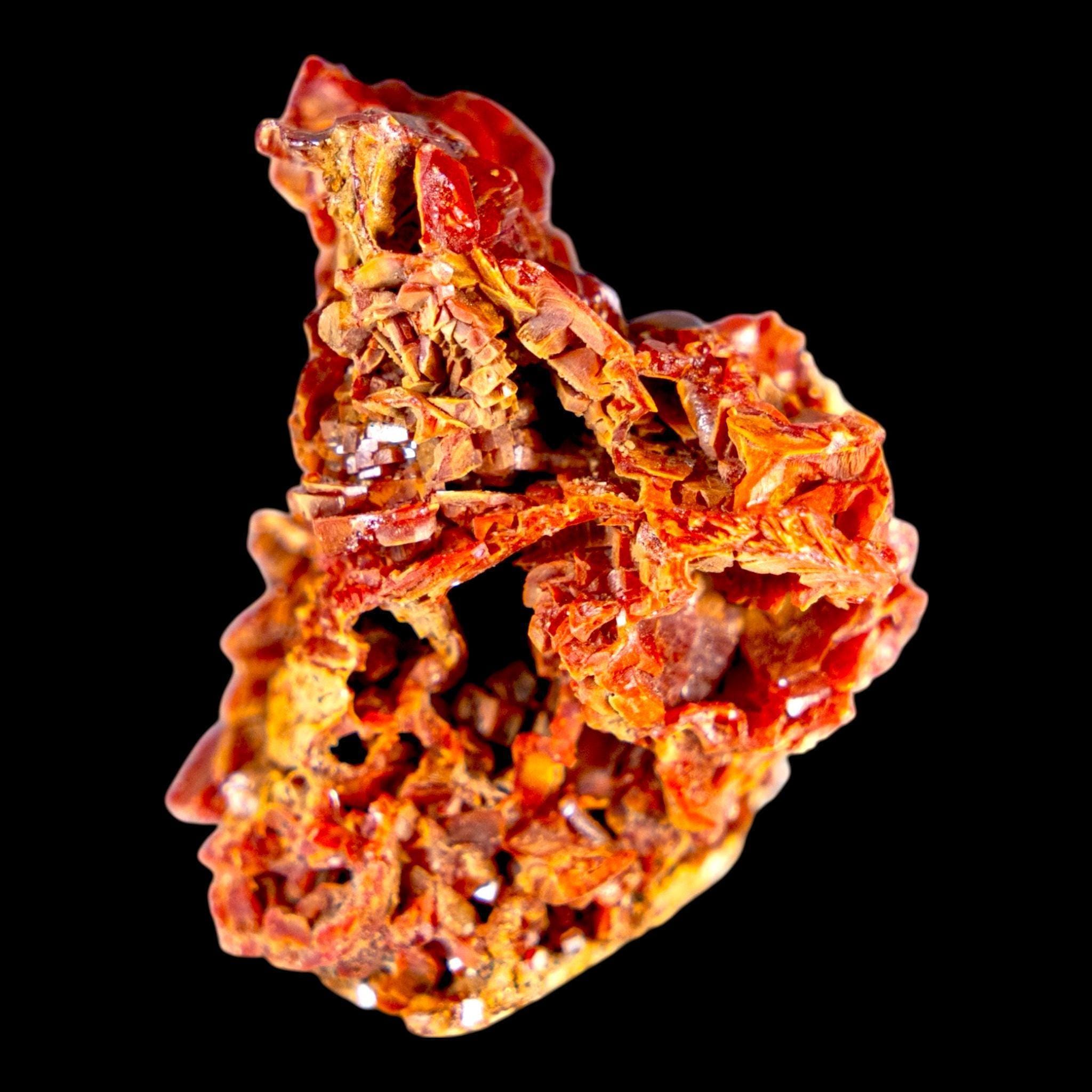 Vanadinite crystal cluster, red vanadinite on matrix from morocco, natural mineral specimen for collectors - Image 4