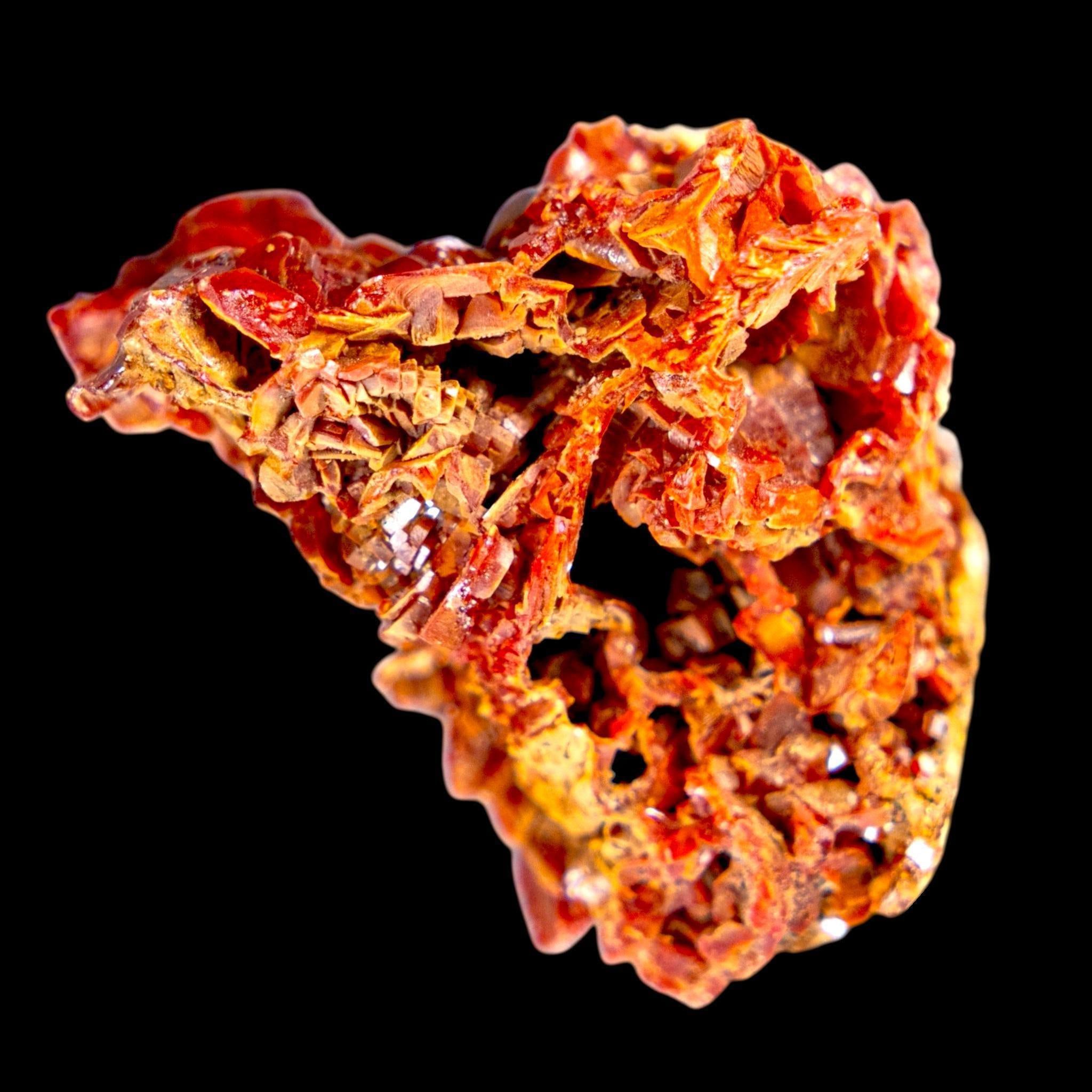 Vanadinite crystal cluster, red vanadinite on matrix from morocco, natural mineral specimen for collectors - Image 5
