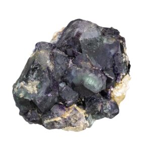 Okorusu fluorite cluster, green and purple cubic crystals, phantom fluorite with uv glow, namibia mineral specimen, gift for collectors