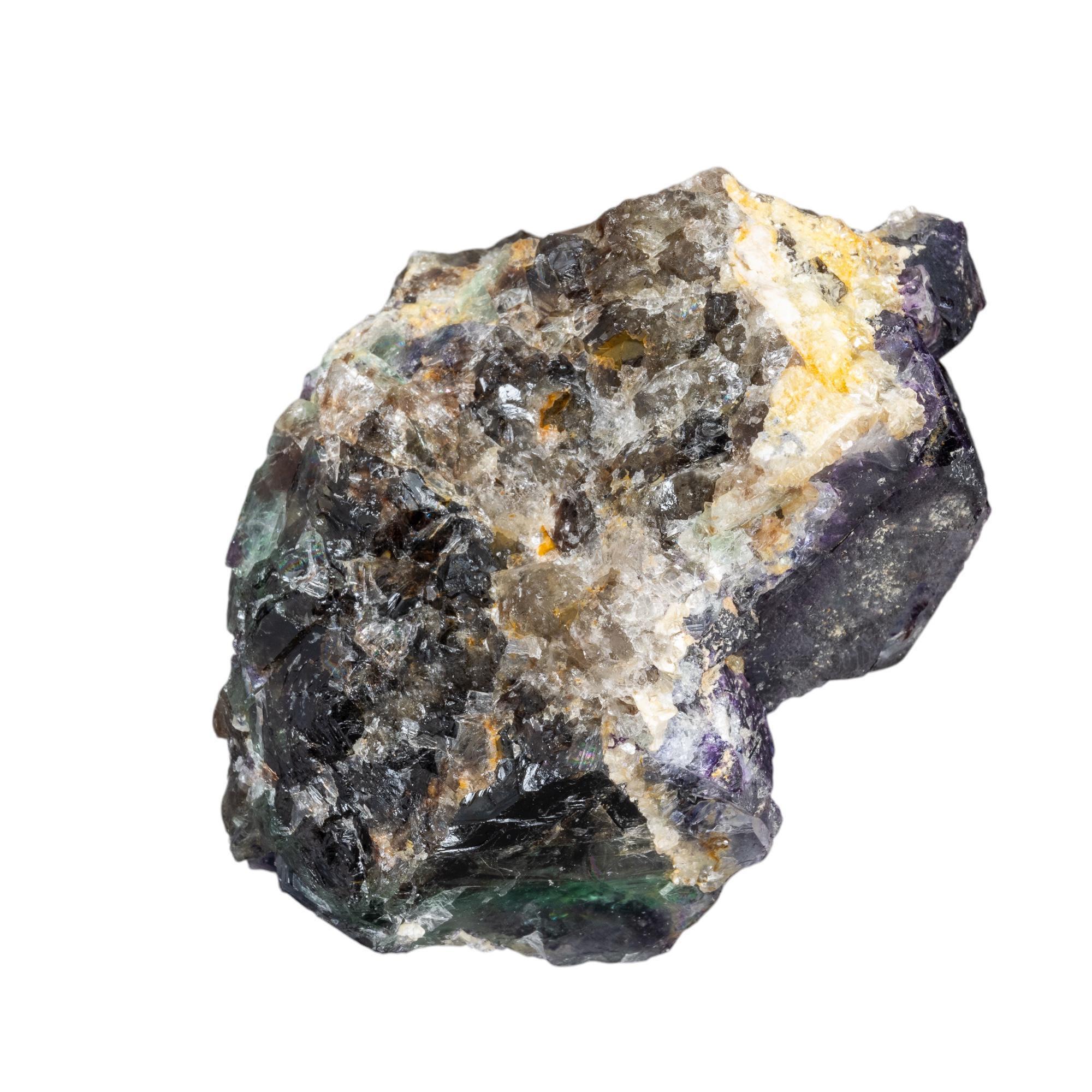 Okorusu fluorite cluster, green and purple cubic crystals, phantom fluorite with uv glow, namibia mineral specimen, gift for collectors - Image 7