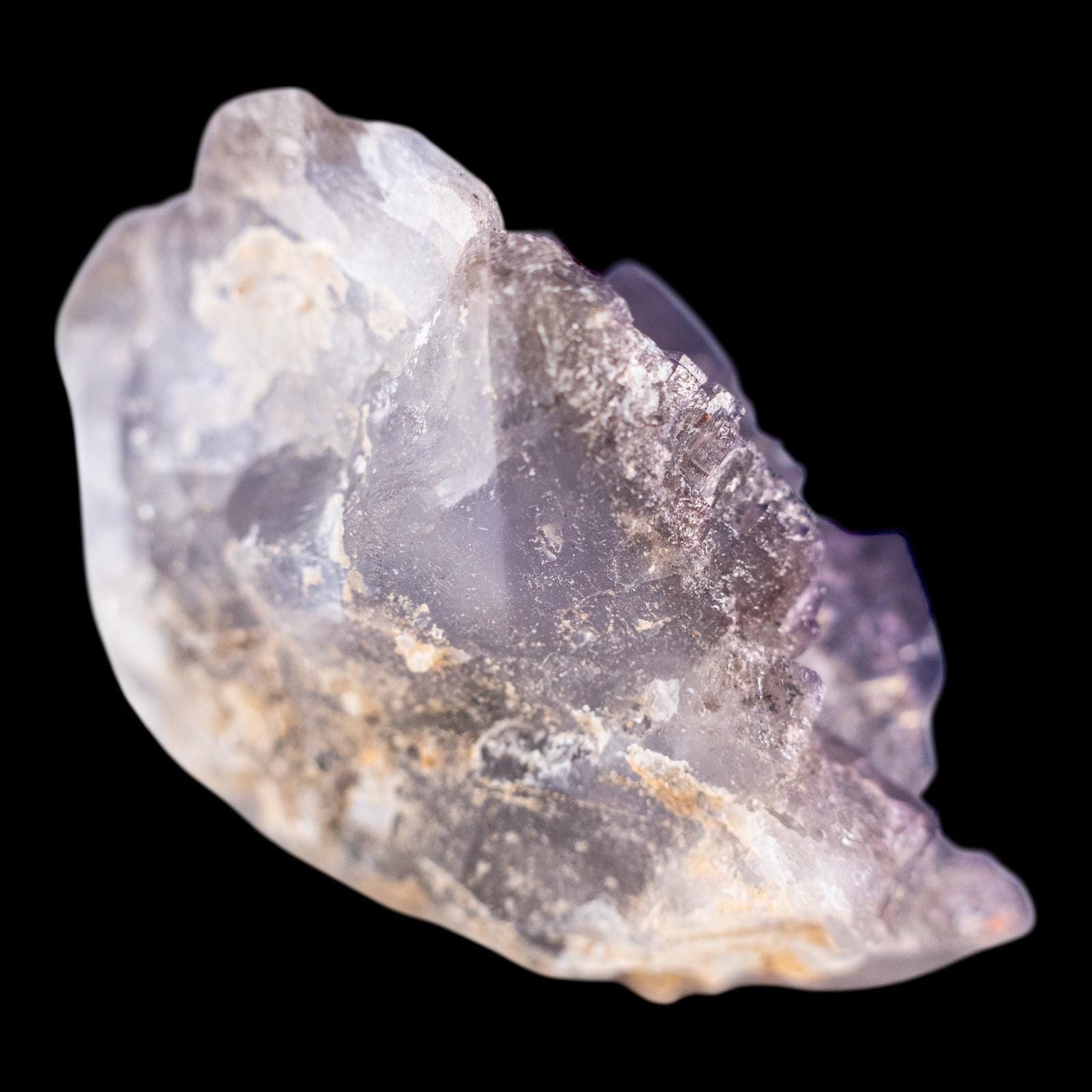 Purple fluorite crystal cluster with calcite, natural cubic fluorite from pakistan, raw fluorite specimen for collectors and home décor - Image 4