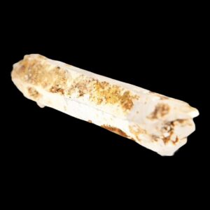 Clear quartz crystal from switzerland, natural double terminated quartz point, alpine quartz with inclusions