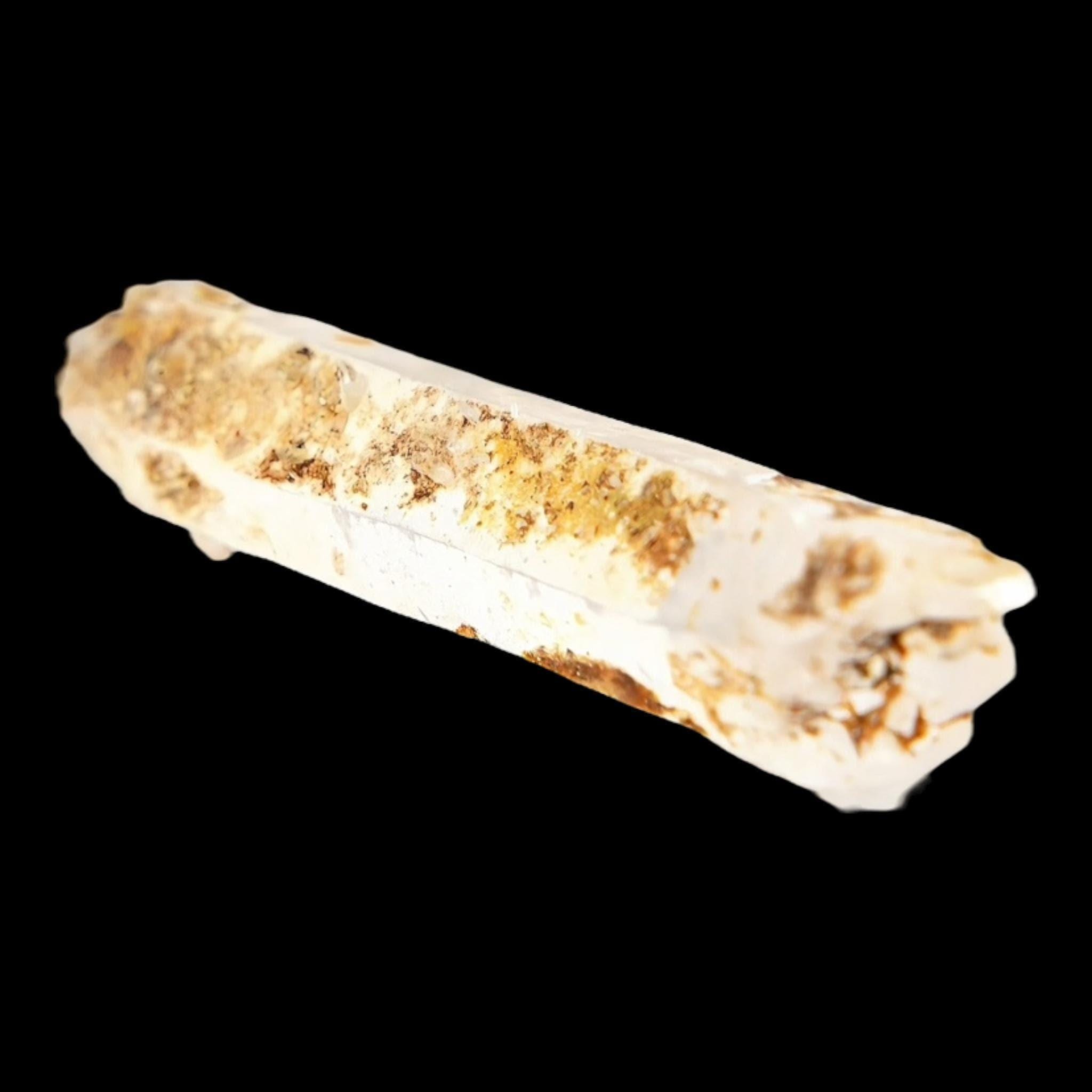 Clear quartz crystal from switzerland, natural double terminated quartz point, alpine quartz with inclusions