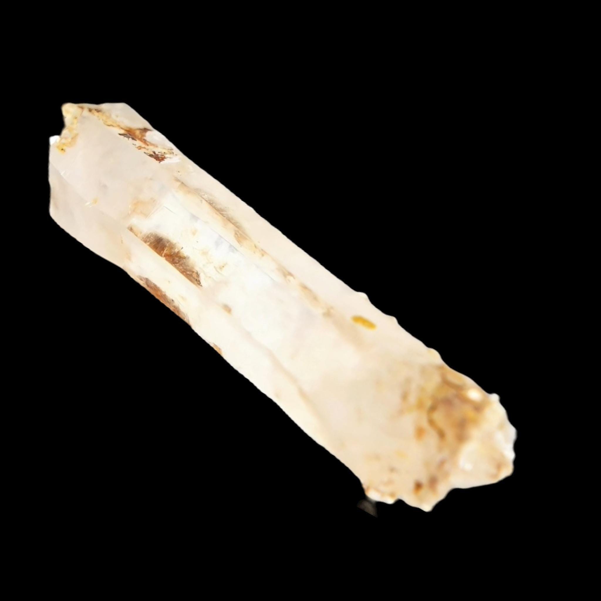 Clear quartz crystal from switzerland, natural double terminated quartz point, alpine quartz with inclusions - Image 3